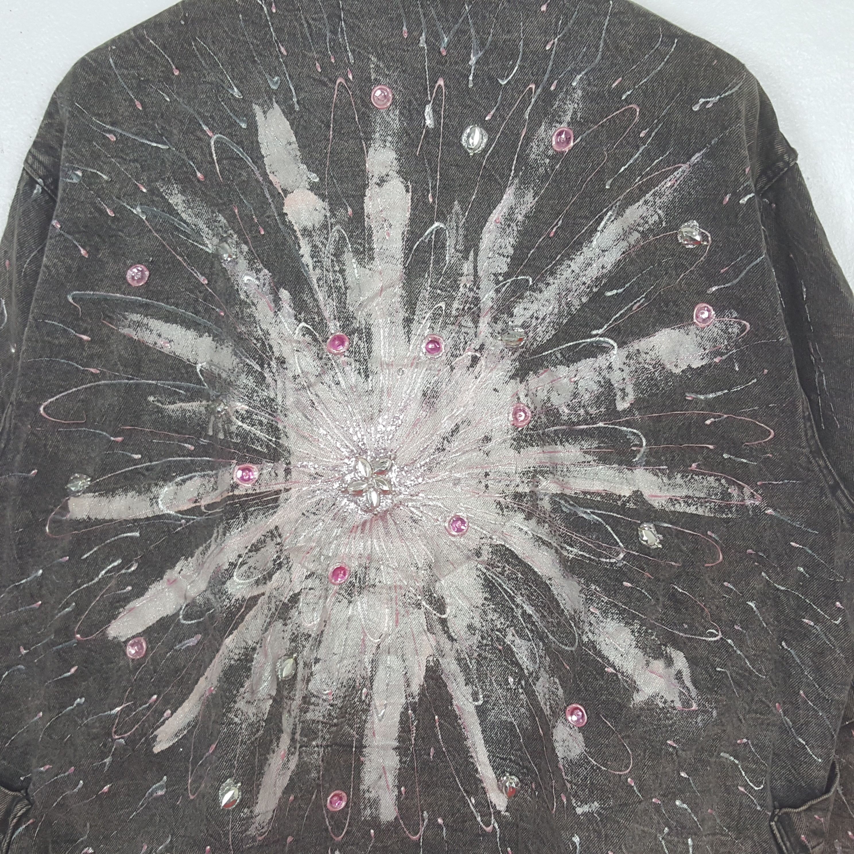 Nina Ricci VIntage Nina Ricci Art Avant Garde Denim Jacket C310N16 Size L / US 10 / IT 46 - 2 Thumbnail