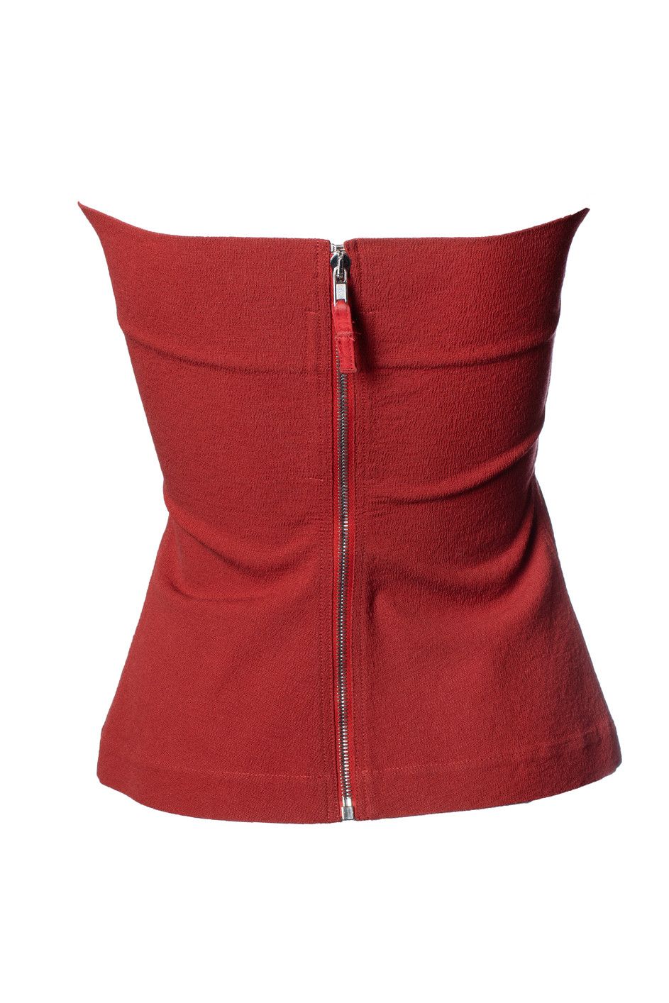 Rick Owens Rick Owens, Strapless Larry FW19 corset top in red Size L / US 10 / IT 46 - 3 Thumbnail