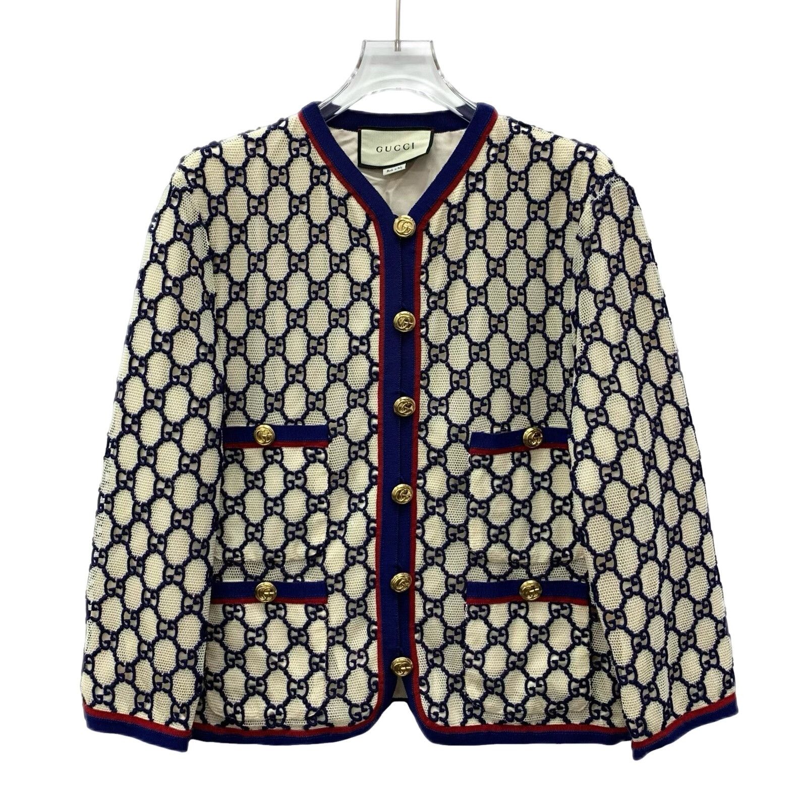 Gucci Gucci Monogram Jacquard Cotton Jacket 44 Size US S / EU 44-46 / 1 - 1 Thumbnail