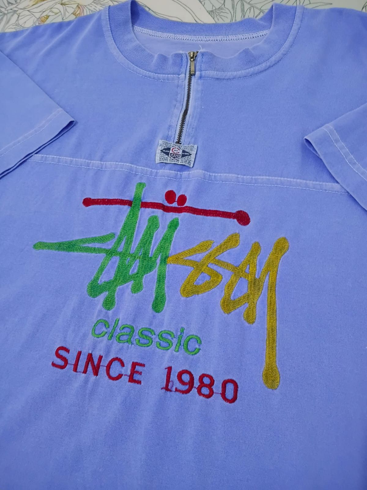 Stussy Vintage 80s 90s Bootleg Stussy embroidery logo rap tshirt Size US L / EU 52-54 / 3 - 6 Thumbnail