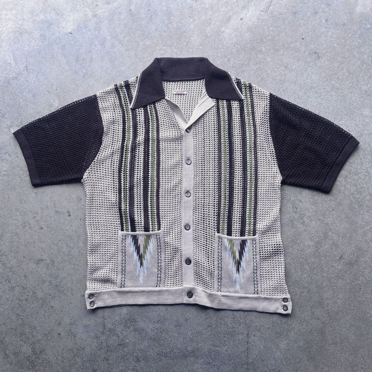 Kapital knit polo shirt