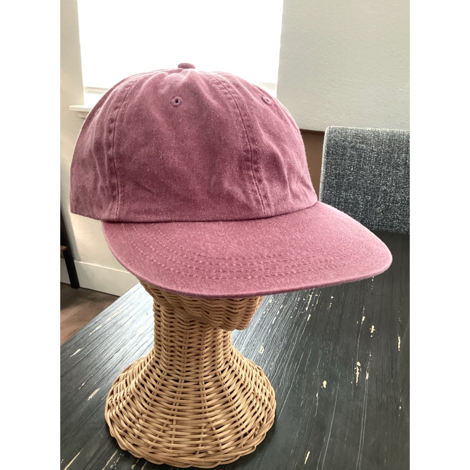 Vintage VINTAGE Headmaster Snapback Hat Cap, Solid Maroon, Adjustable, 90s Hip Hop Streetwear, One Size, Mens Size ONE SIZE - 2 Thumbnail