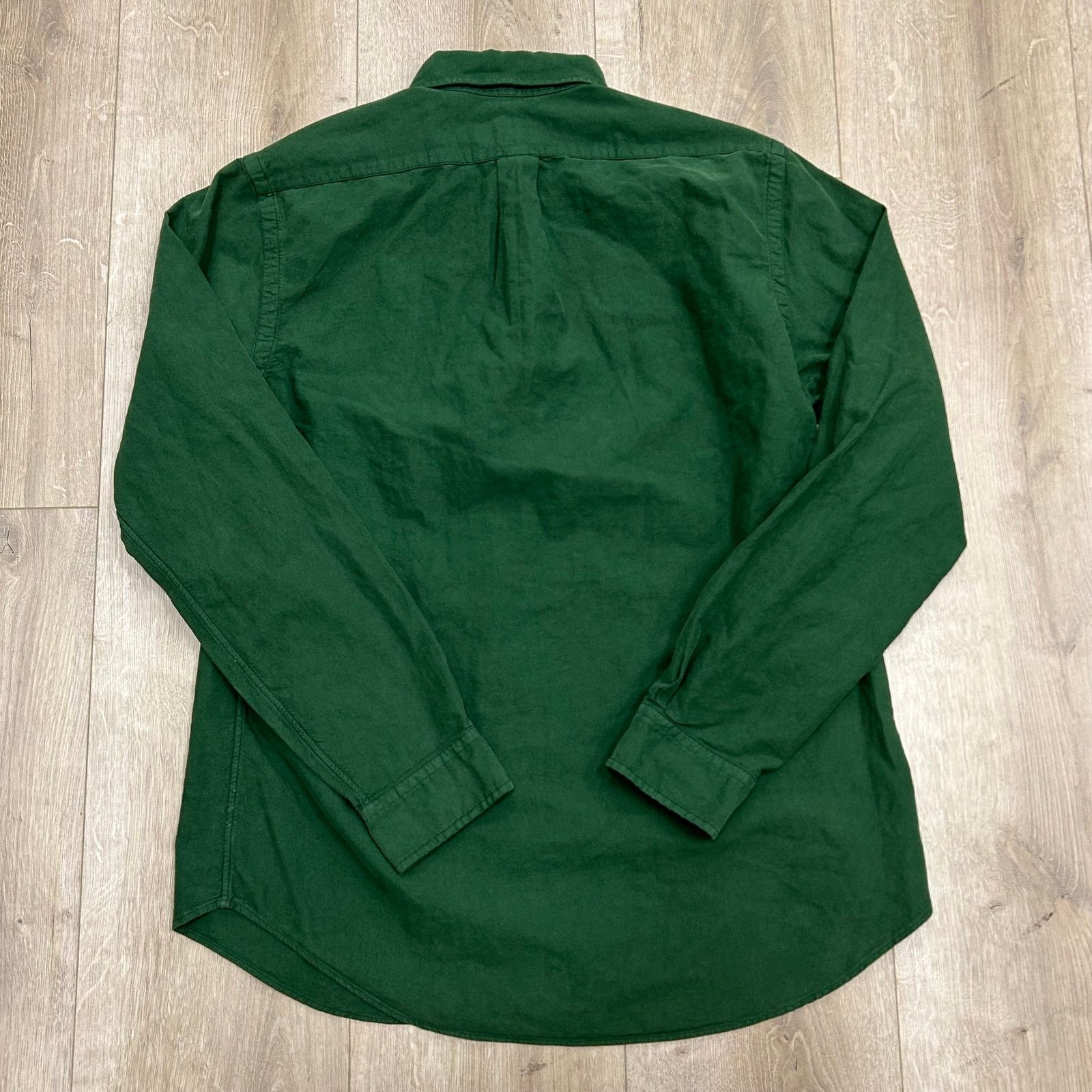 Polo Ralph Lauren Polo Ralph Lauren Garment-Dyed Oxford Green Button Up Shirt Size US M / EU 48-50 / 2 - 2 Thumbnail