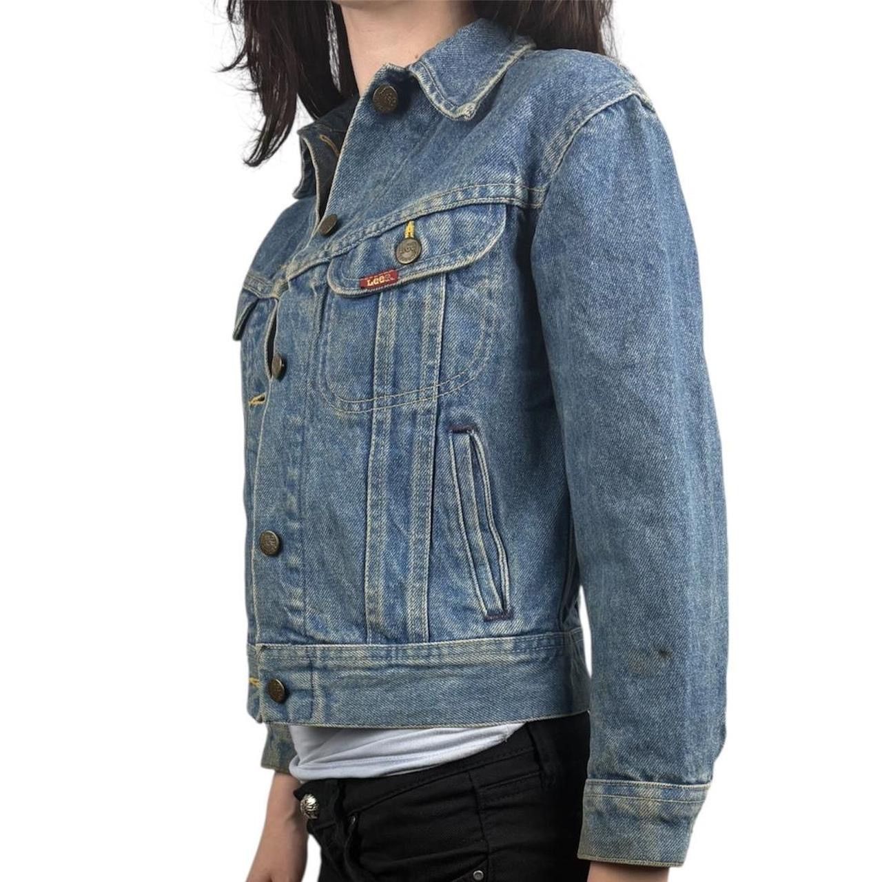 Lee Vintage Lee Riders PATD Blue Denim Jacket Size XS / US 0-2 / IT 36-38 - 2 Thumbnail