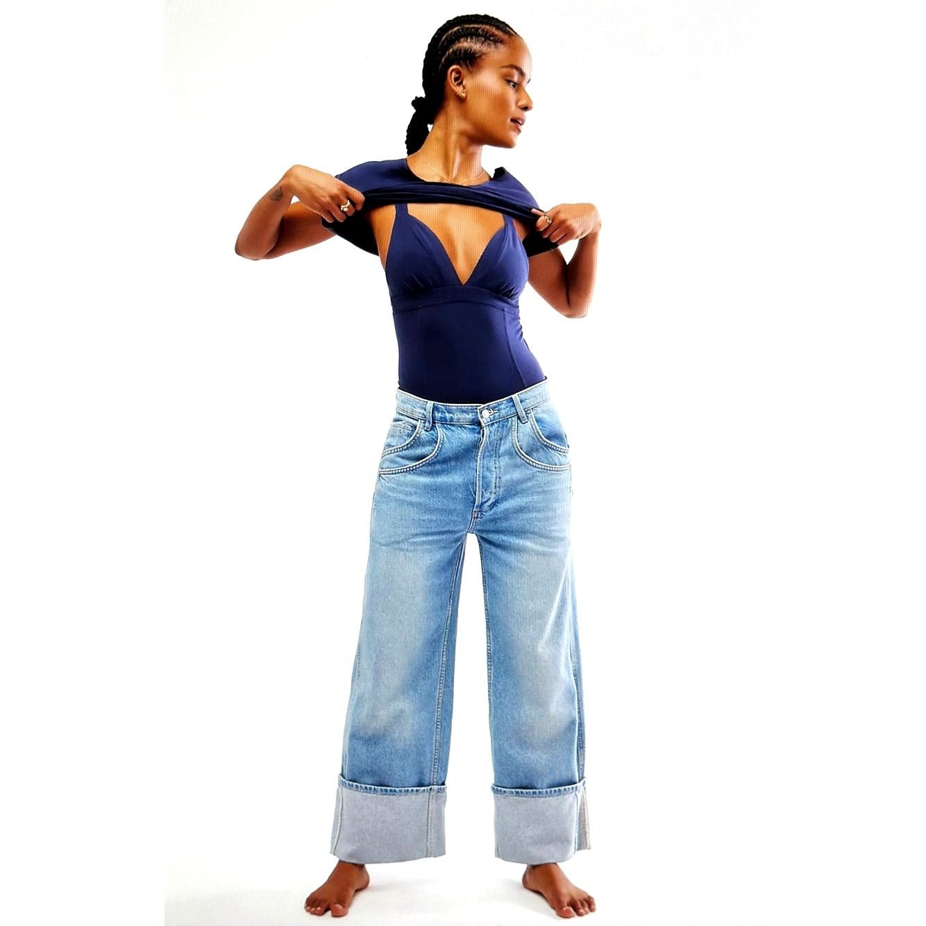 Free People Free People Wear It Out Bodysuit - Graystone - size M Size M / US 6-8 / IT 42-44 - 7 Thumbnail