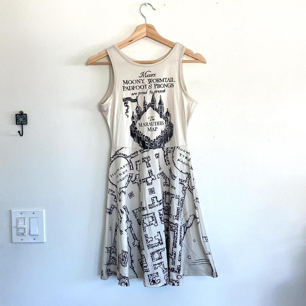 Other HARRY POTTER WOMENS SIZE XS CREAM BLACK MINI DRESS Size XS / US 0-2 / IT 36-38 - 2 Thumbnail