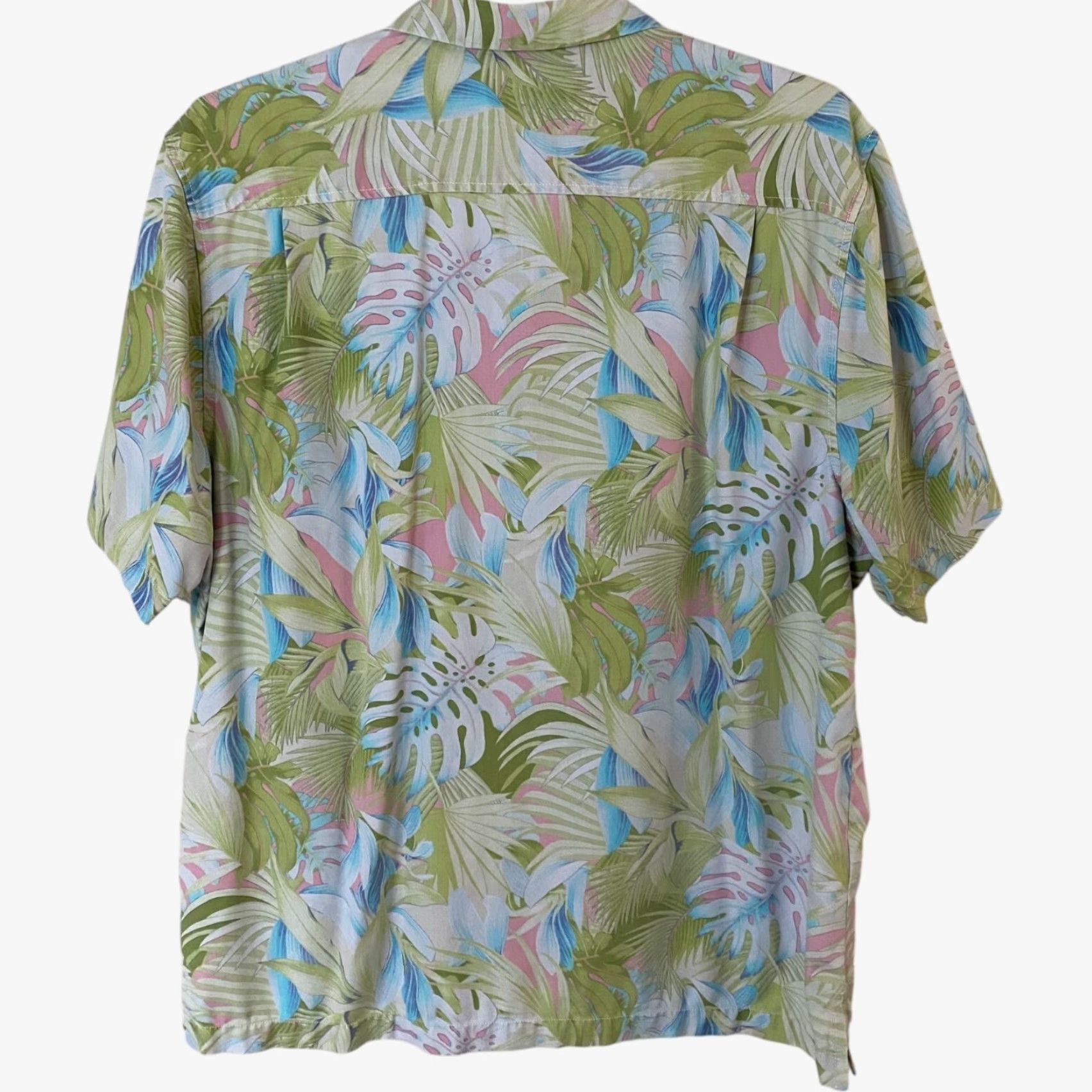 Tommy Bahama Tommy Bahama Camp Shirt XL Men's Short-Sleeve Button-Up Hawaiian Floral Tropic Silk Camp Shirt Size US XL / EU 56 / 4 - 4 Thumbnail