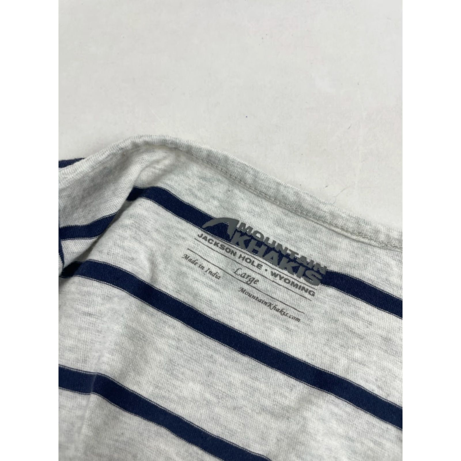 Mountain Khakis Mountain Khakis Tank Top Women's L Gray Blue Striped Sleeveless Square Neck Casual Modern Shirt Womens Ladies Square Neck Tank Top Size L / US 10 / IT 46 - 6 Thumbnail