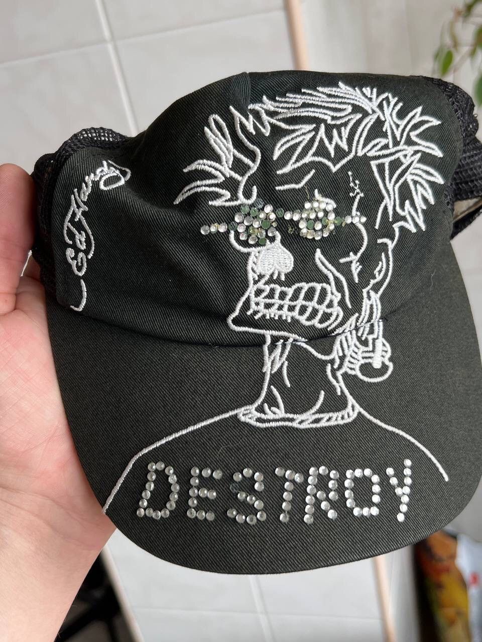 Ed Hardy Vintage Ed Hardy Cristian Audigier Destroy Streetwear Hat Size ONE SIZE - 2 Thumbnail