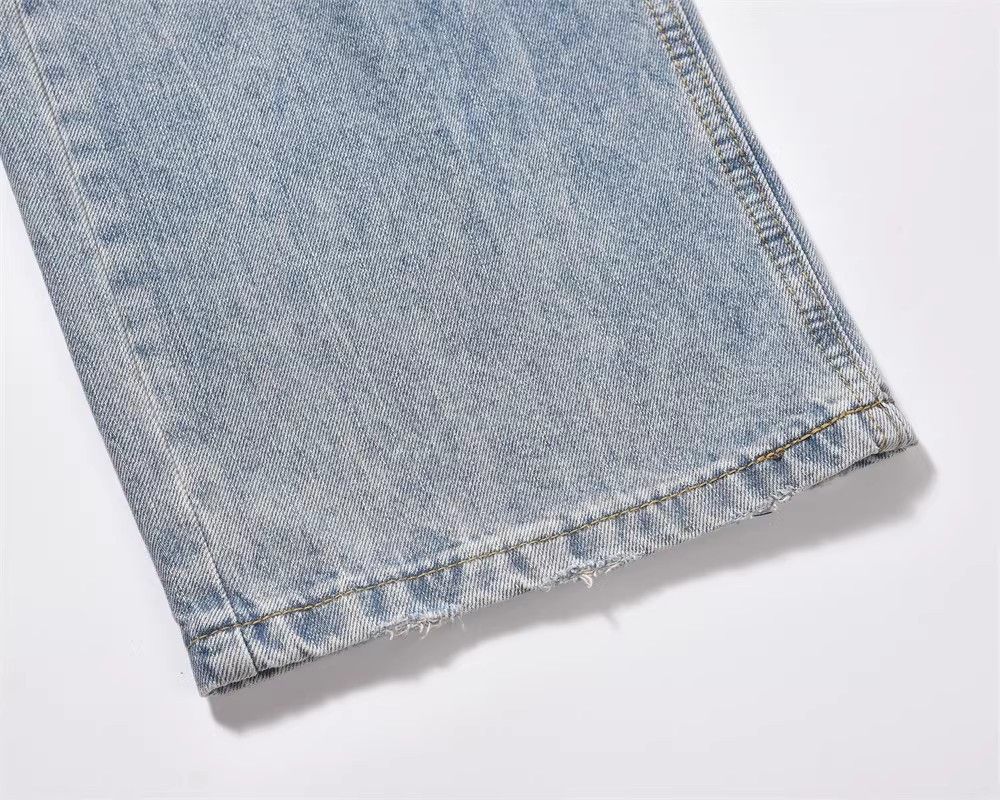 Japanese Brand × Jean Loose American style washed ripped jeans for men Size US 32 / EU 48 - 6 Thumbnail