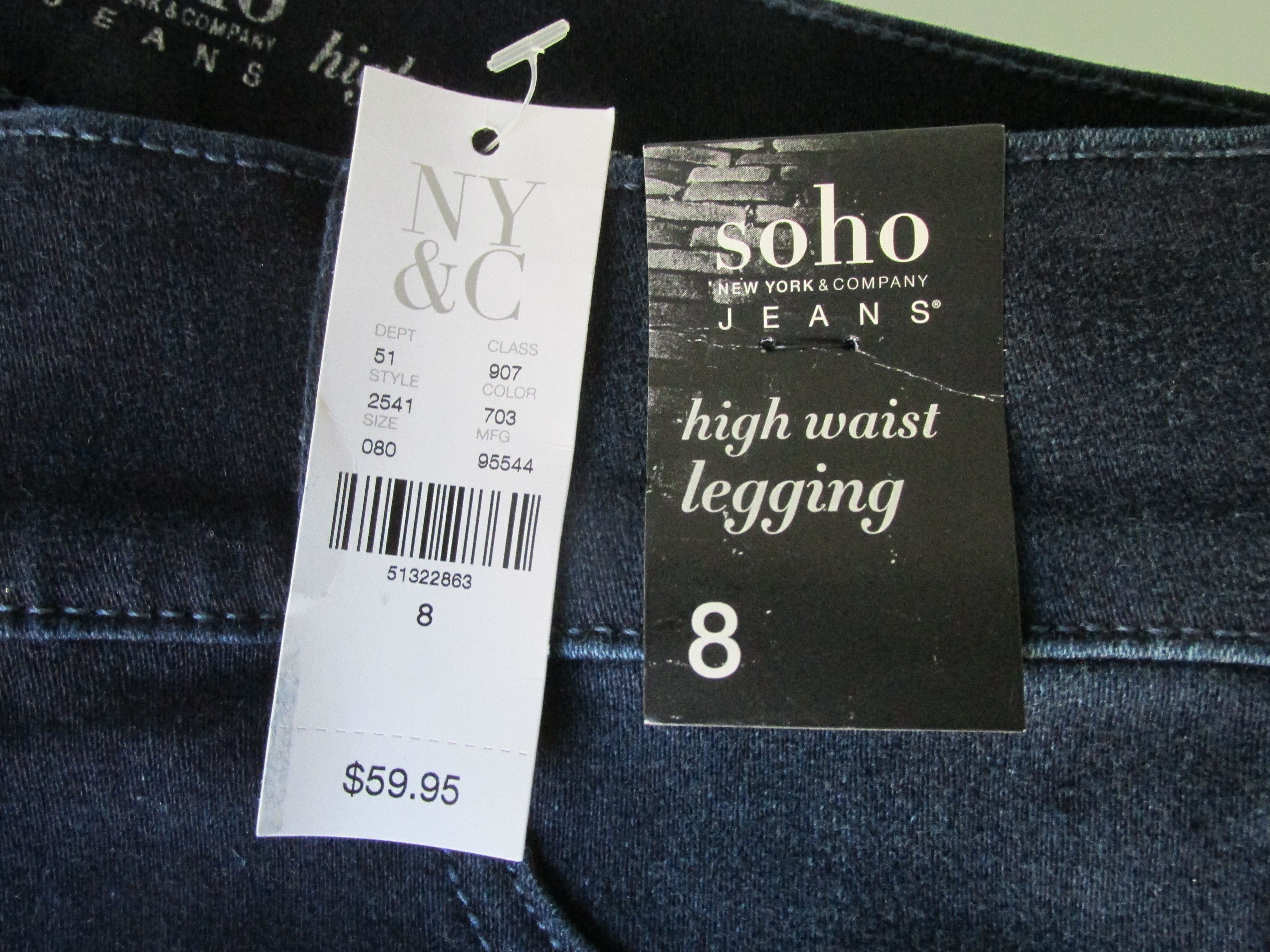 Other N.Y. & Co. (NWT) Soho High Waisted Legging Jeans Size 8 Size 30" / US 8 / IT 44 - 8 Thumbnail
