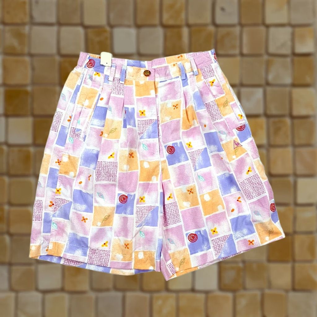 Le Coq Sportif VINTAGE Le Coq Sportif Pastel Chino Womens Medium Purple Pink Outdoor Shorts 90s Size 32" / US 10 / IT 46 - 1 Thumbnail