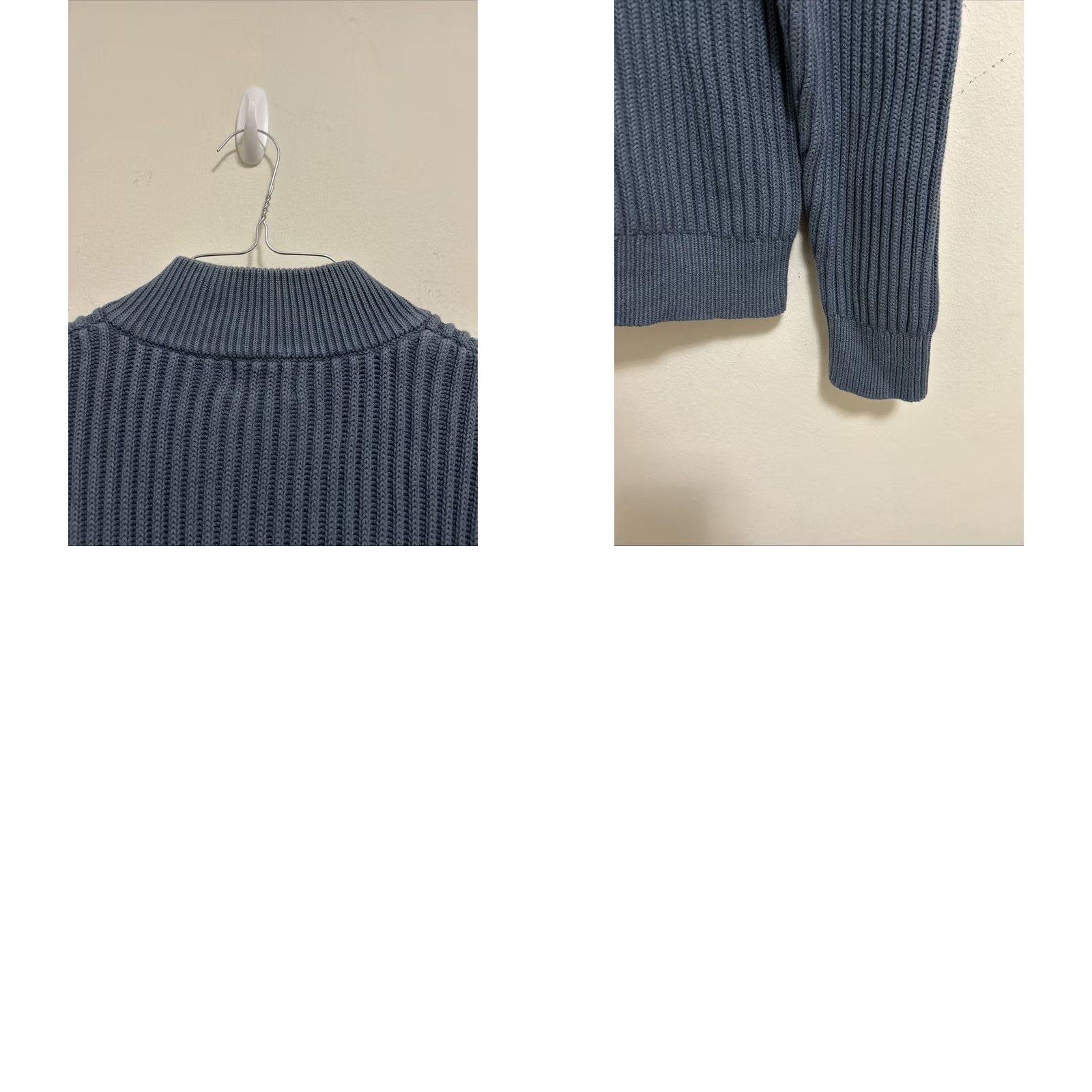 Vintage VINTAGE LL Bean Sweater Mens Medium Navy Blue Full Zip Heavyweight Knit Size US M / EU 48-50 / 2 - 9 Thumbnail