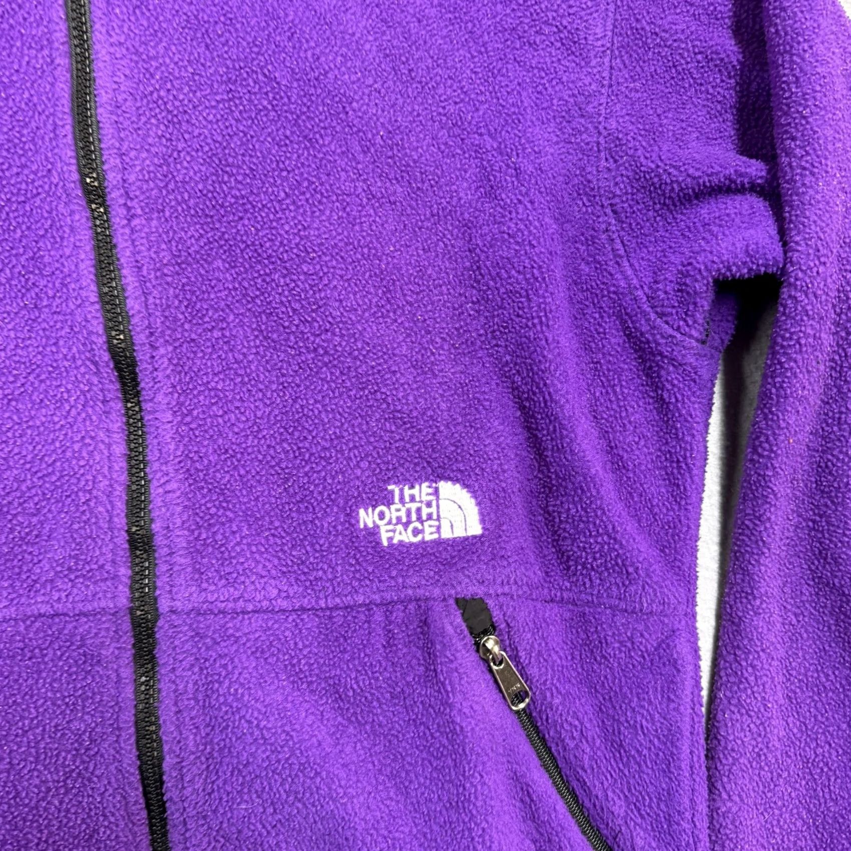 The North Face The North Face Fleece Jacket Womens Medium Purple Zip Outdoor Hiking Vintage Size M / US 6-8 / IT 42-44 - 2 Thumbnail