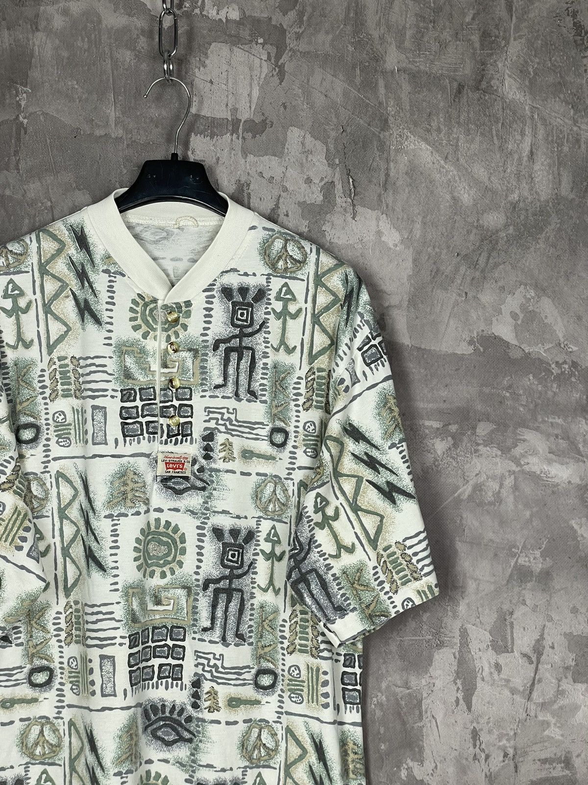 Levi's × Levi's Vintage Clothing × Vintage Levis Vintage Multilogo Crazy Early 70s Very Rare T shirt Size US M / EU 48-50 / 2 - 4 Thumbnail