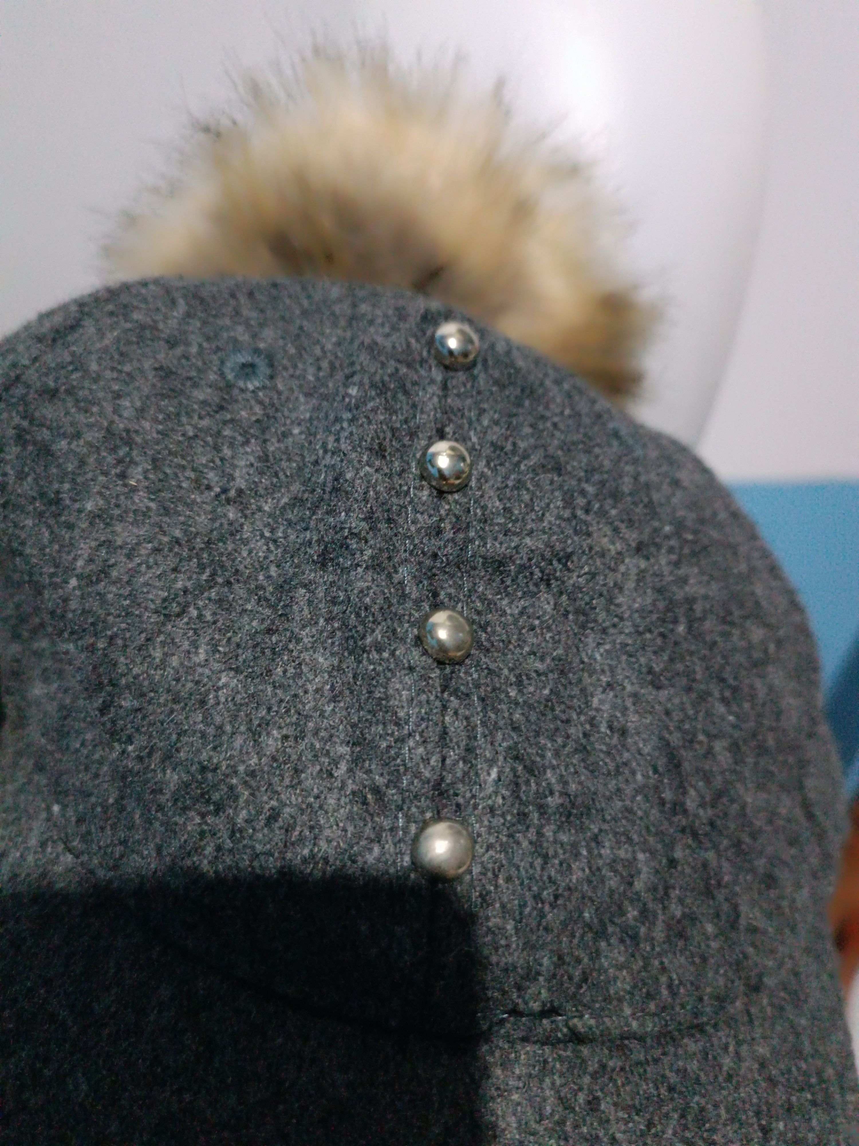 Japanese Brand Baseball Hat with Fur and Iron Spike Size ONE SIZE - 7 Thumbnail