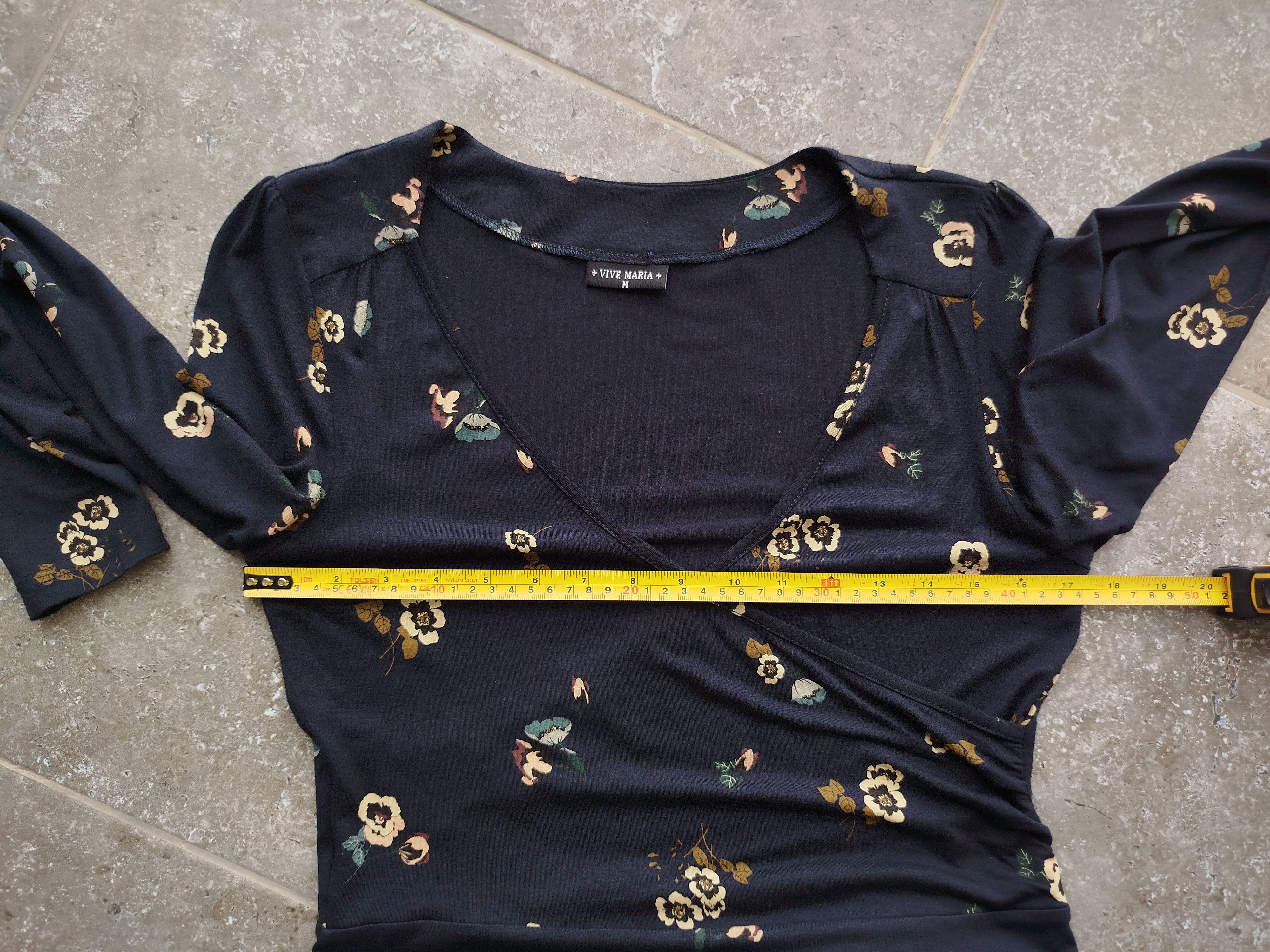 Hysteric Glamour VIVE MARIA Dress Midi Floral Wrap Romantic Navy Size M Size M / US 6-8 / IT 42-44 - 11 Thumbnail