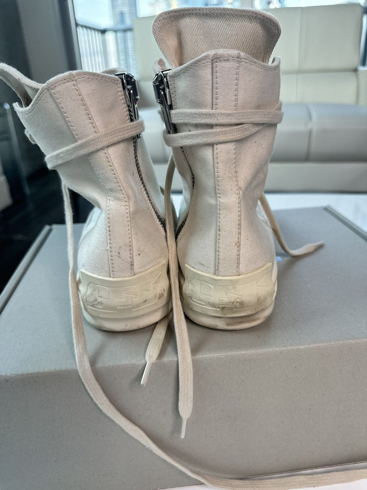 Rick Owens Rick Owen’s ramones high milk Size US 6.5 / IT 36.5 - 4 Thumbnail