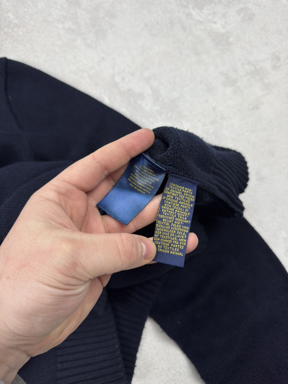 Polo Ralph Lauren Polo Ralph Lauren 1/4 Zip Cotton Sweater Long Sleeve Mens Size US L / EU 52-54 / 3 - 8 Thumbnail