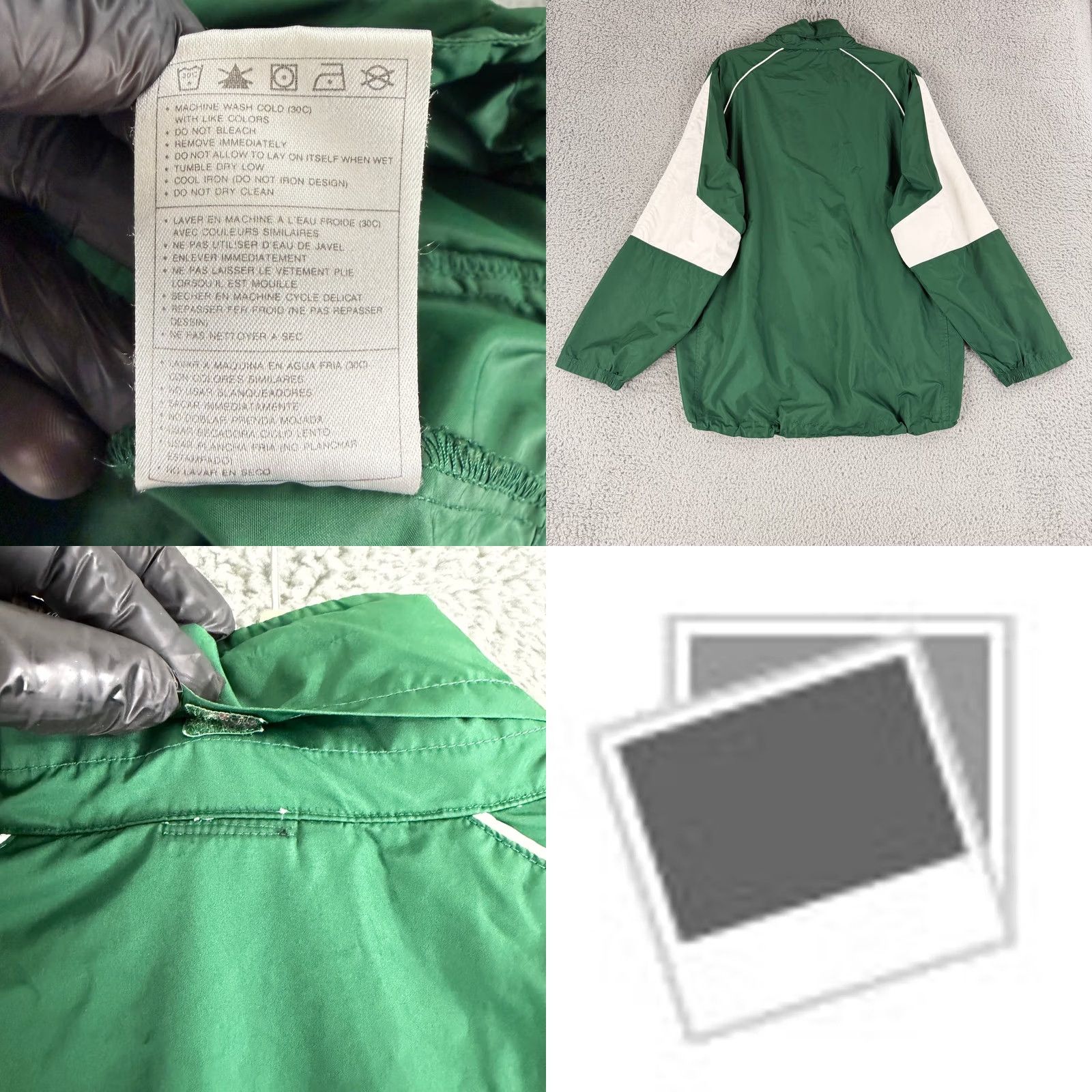 Nike VINTAGE Nike Clima-FIT Windbreaker Jacket Mens XL Green Full Zip Swoosh Size US XL / EU 56 / 4 - 9 Thumbnail