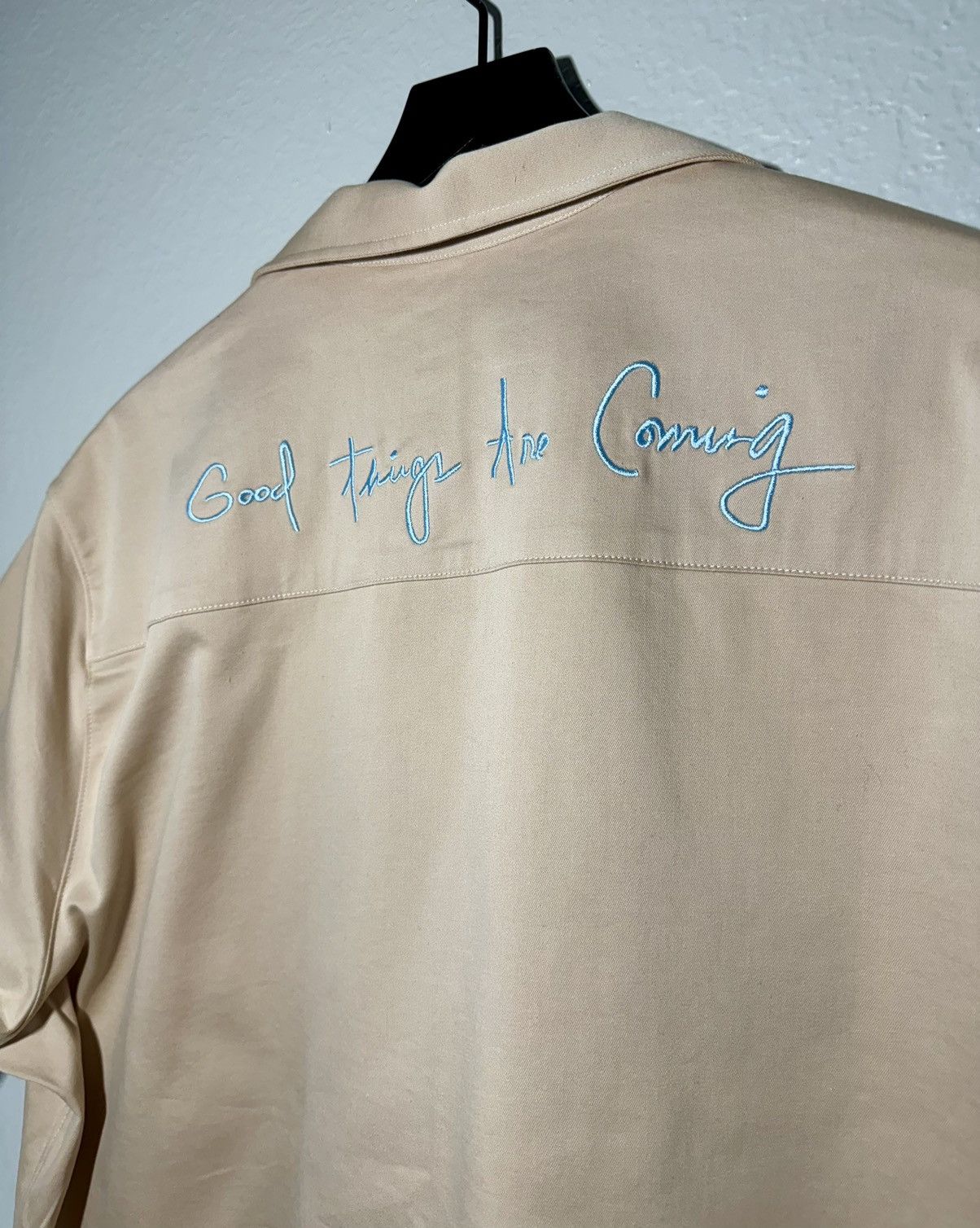Other Valas Bowler Shirt Smiley Face Good Things Embroidered Size US XL / EU 56 / 4 - 10 Thumbnail
