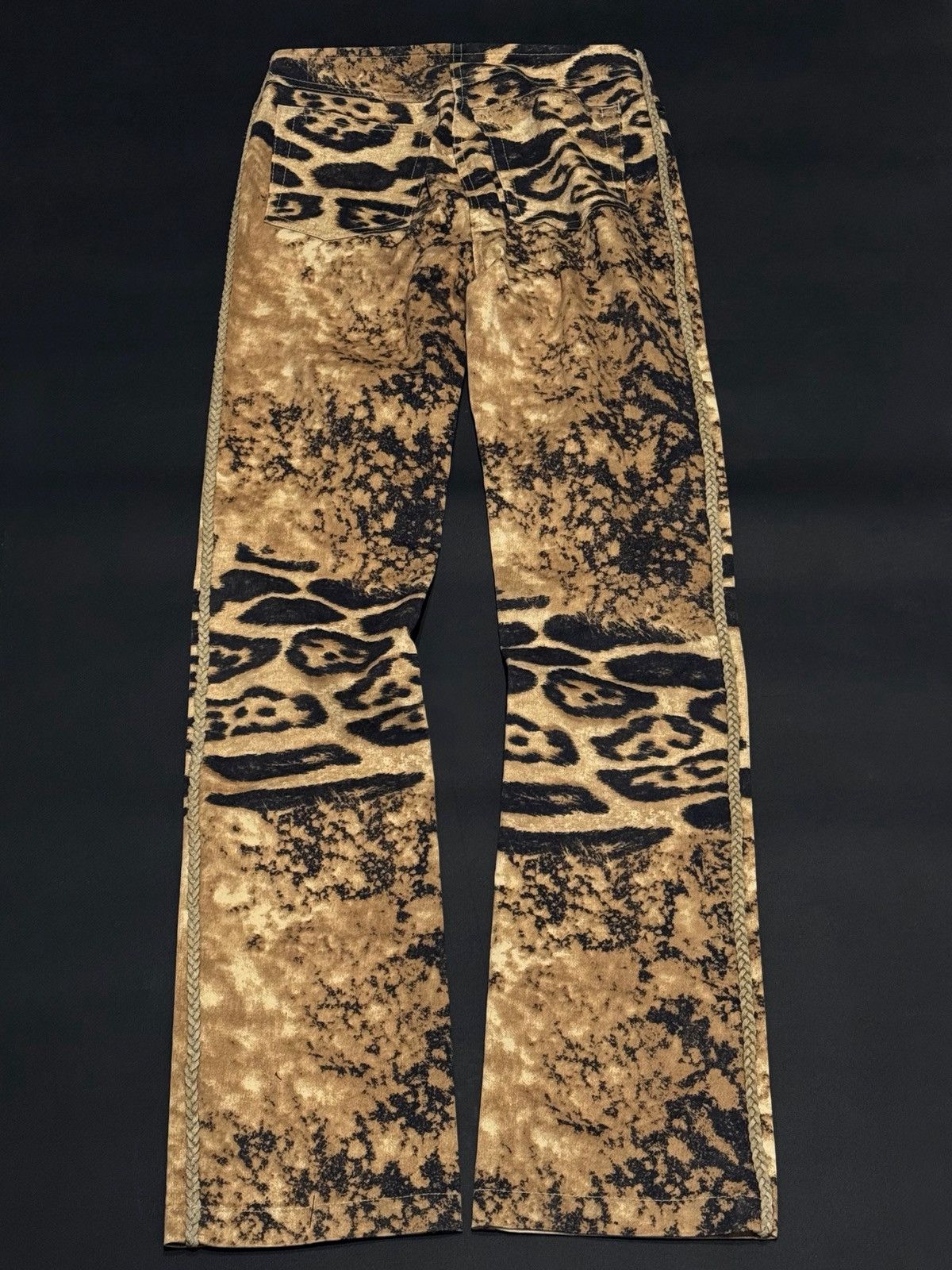 Roberto Cavalli Roberto Cavalli Overprint Flared Pants Size US 29 - 2 Thumbnail
