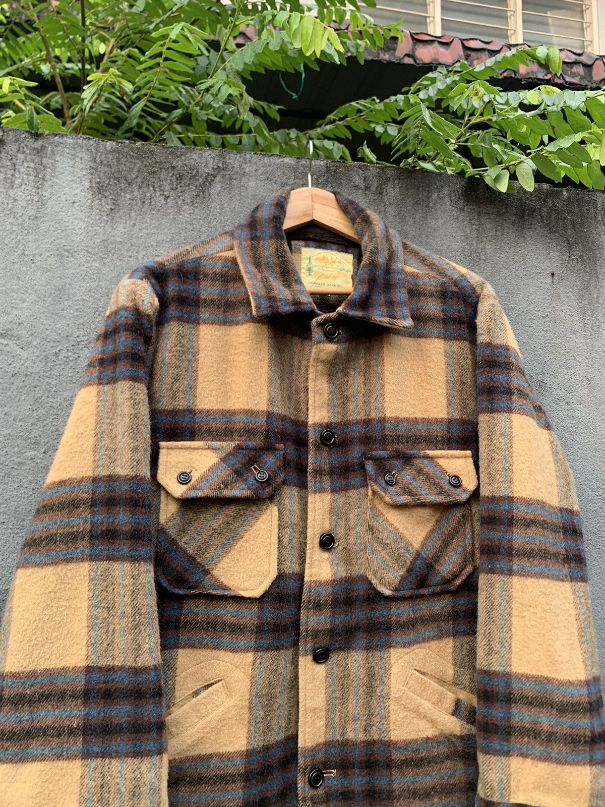 Wrangler 👹Vintage Wrangler Wool Flannel Fur Lined Jacket Size US L / EU 52-54 / 3 - 4 Thumbnail