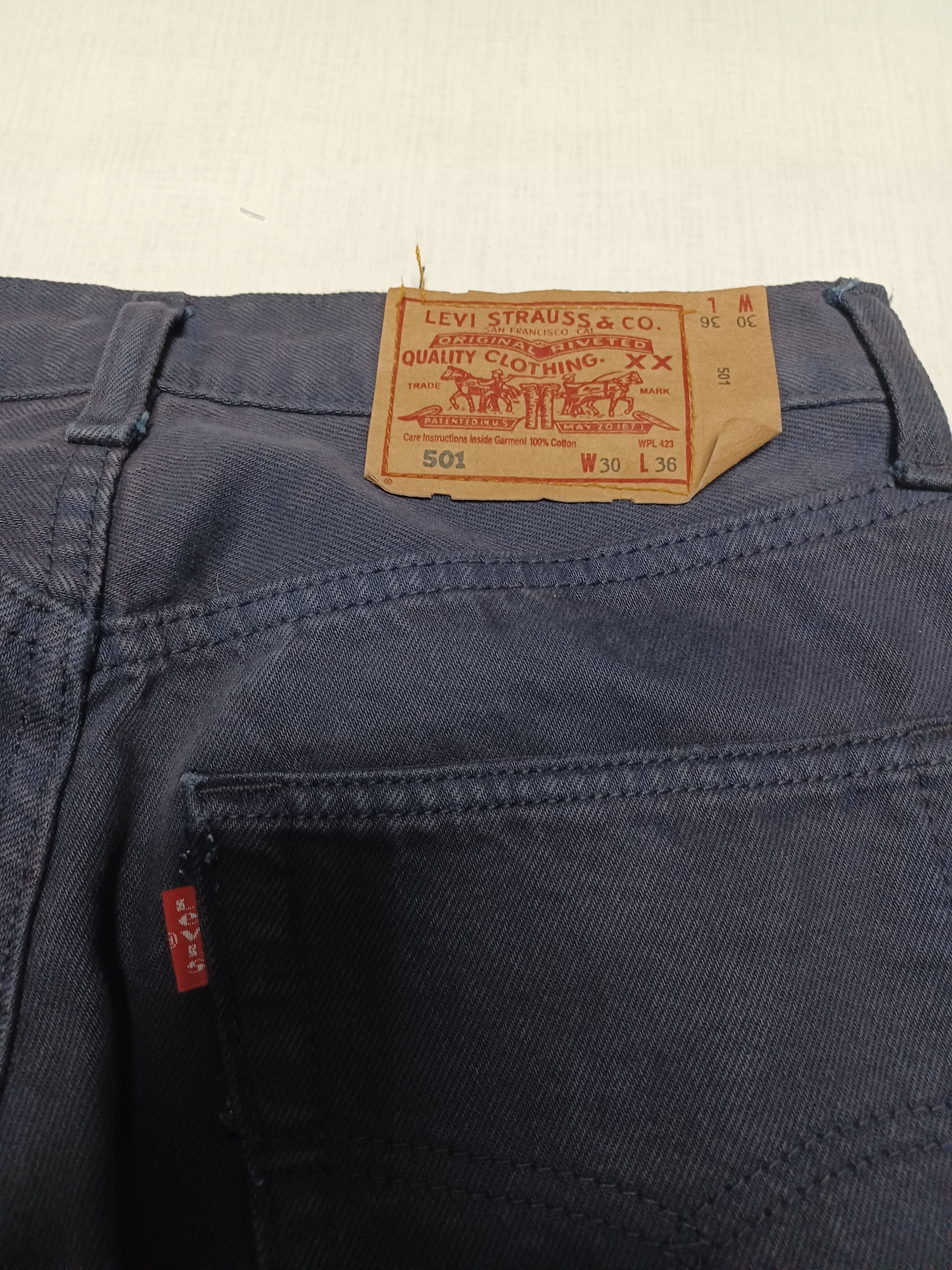 Levi's Vintage Clothing 501 RARE VIOLET vintage Levis 501 jeans denim Size US 30 / EU 46 - 4 Thumbnail