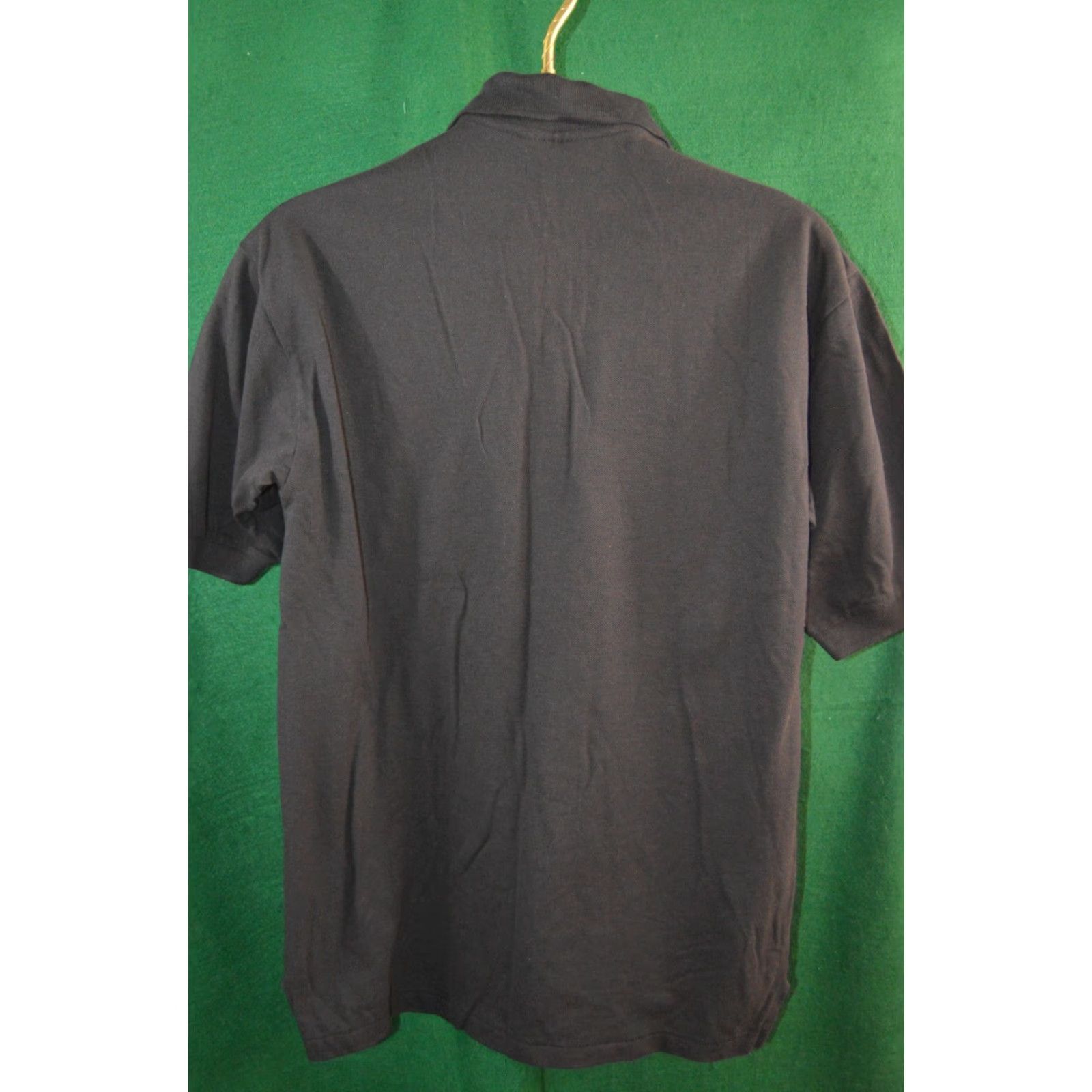 Vintage Crystal Springs Polo Shirt Adult Med Black Cotton USA Short Sleeve Shirt Mens Vintage Size US M / EU 48-50 / 2 - 2 Thumbnail