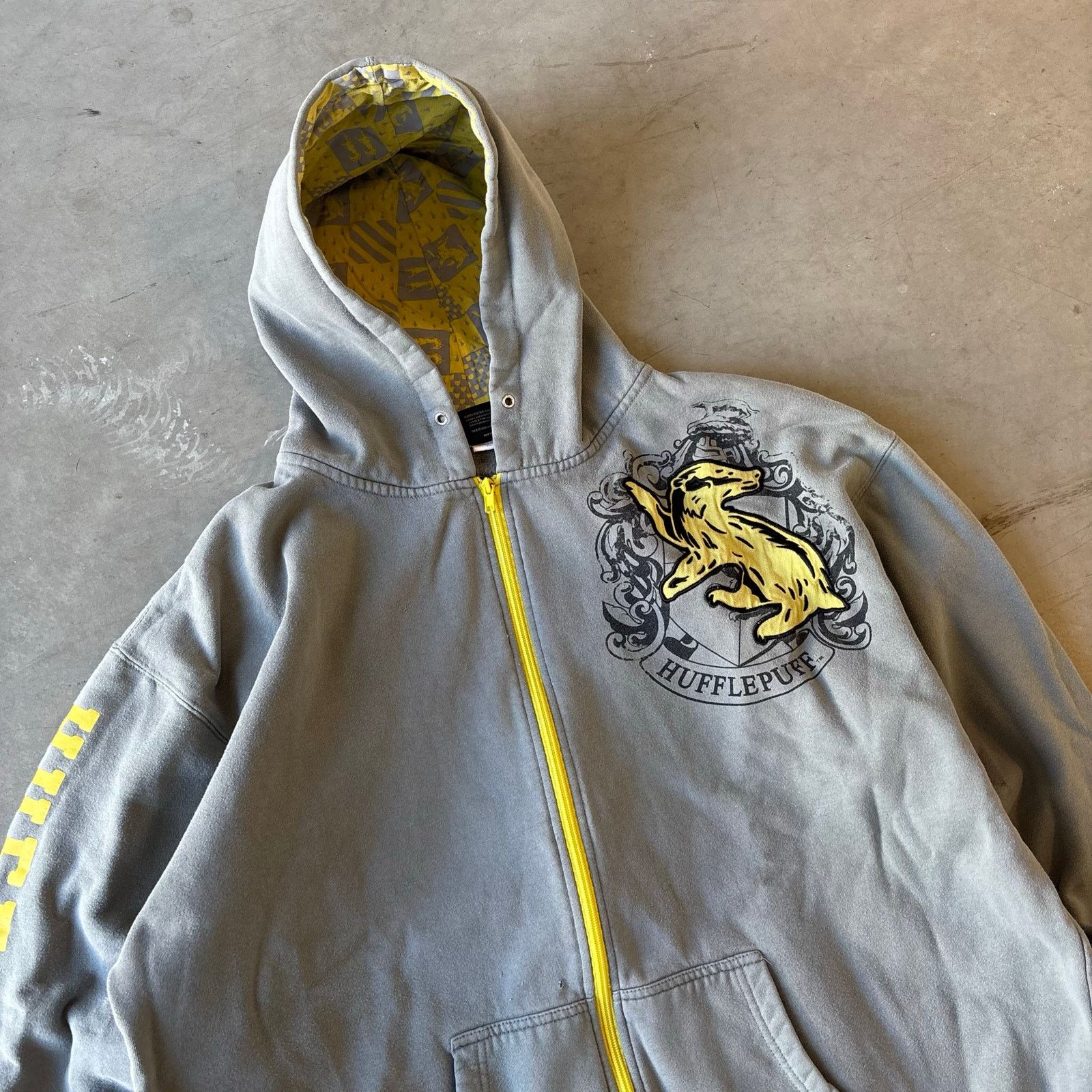 Vintage y2k harry potter hufflepuff grunge zip up jacket Size US XXL / EU 58 / 5 - 2 Thumbnail