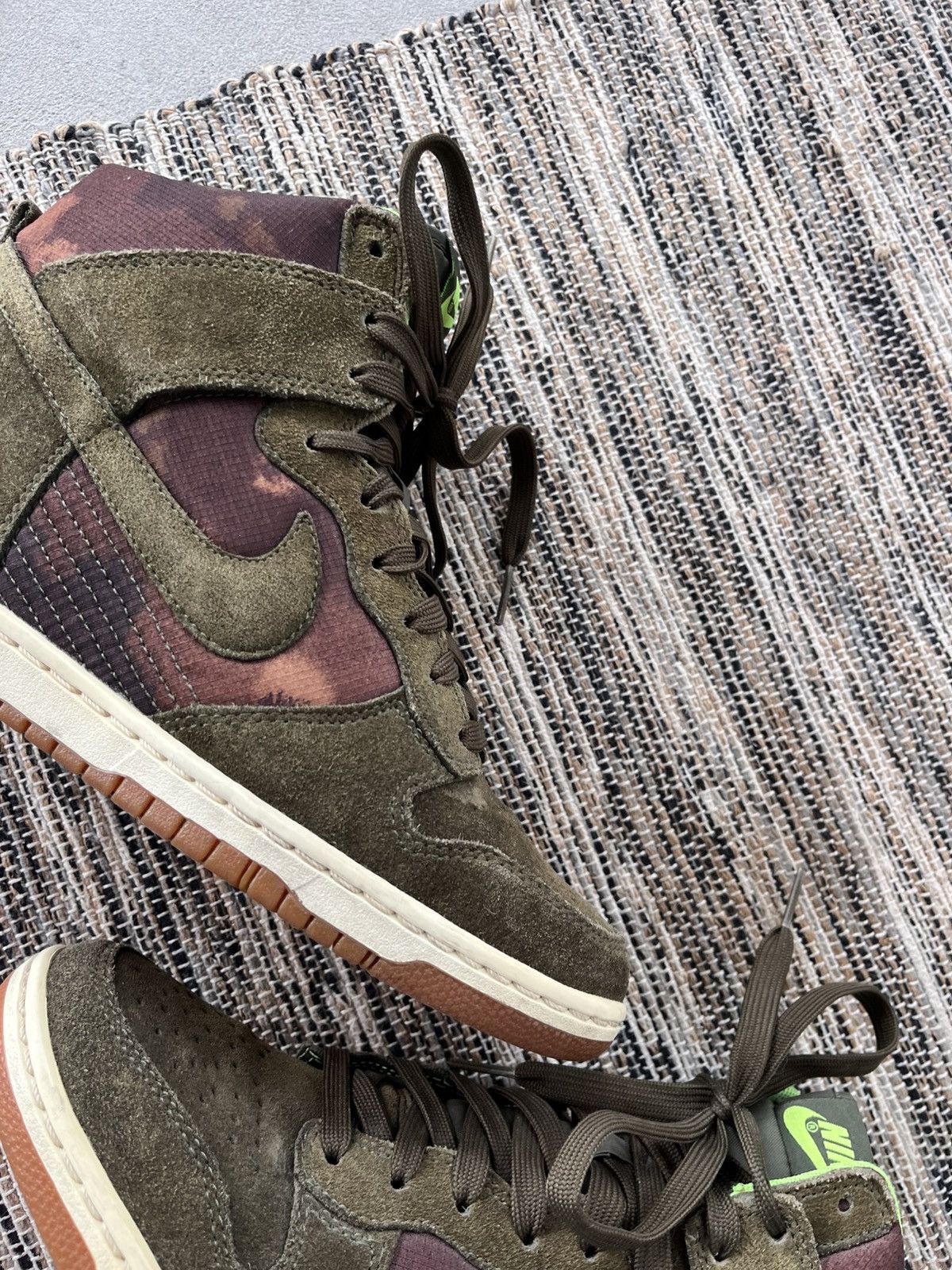 Nike Vintage Nike Dunk Sky Hi Camo Wedge Sneakers Y2K Rare Size US 5.5 / IT 35.5 - 5 Thumbnail