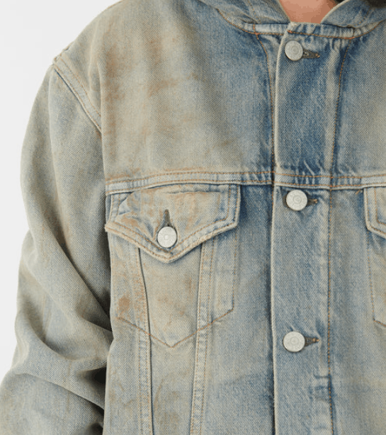 Acne Studios BNWT AW25 ACNE STUDIOS HOODED DENIM JACKET XS Size US XS / EU 42 / 0 - 13 Thumbnail