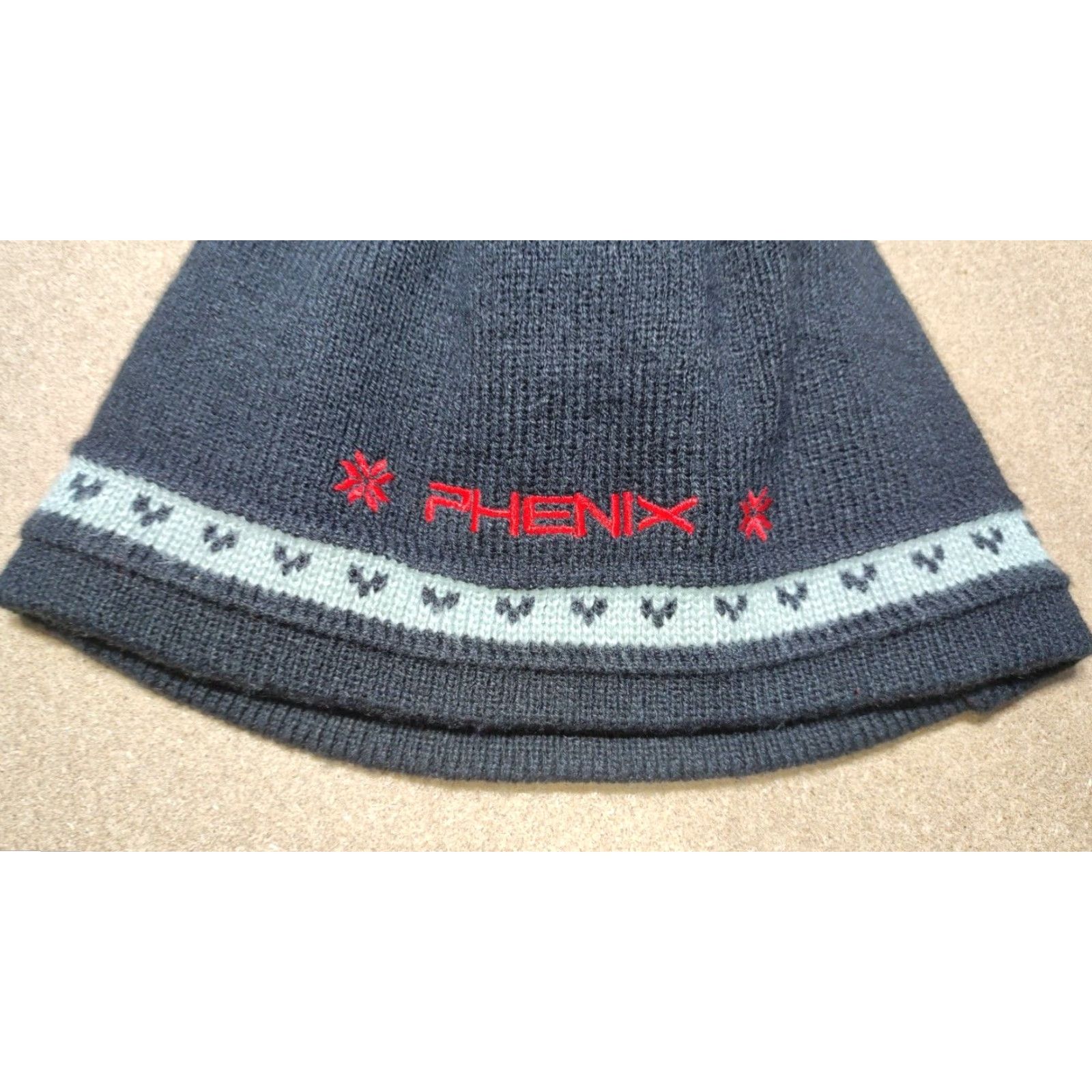 Vintage Phenix Womens Black Beanie Hat One Size Lined Outdoor Winter Thermal Size ONE SIZE - 3 Thumbnail