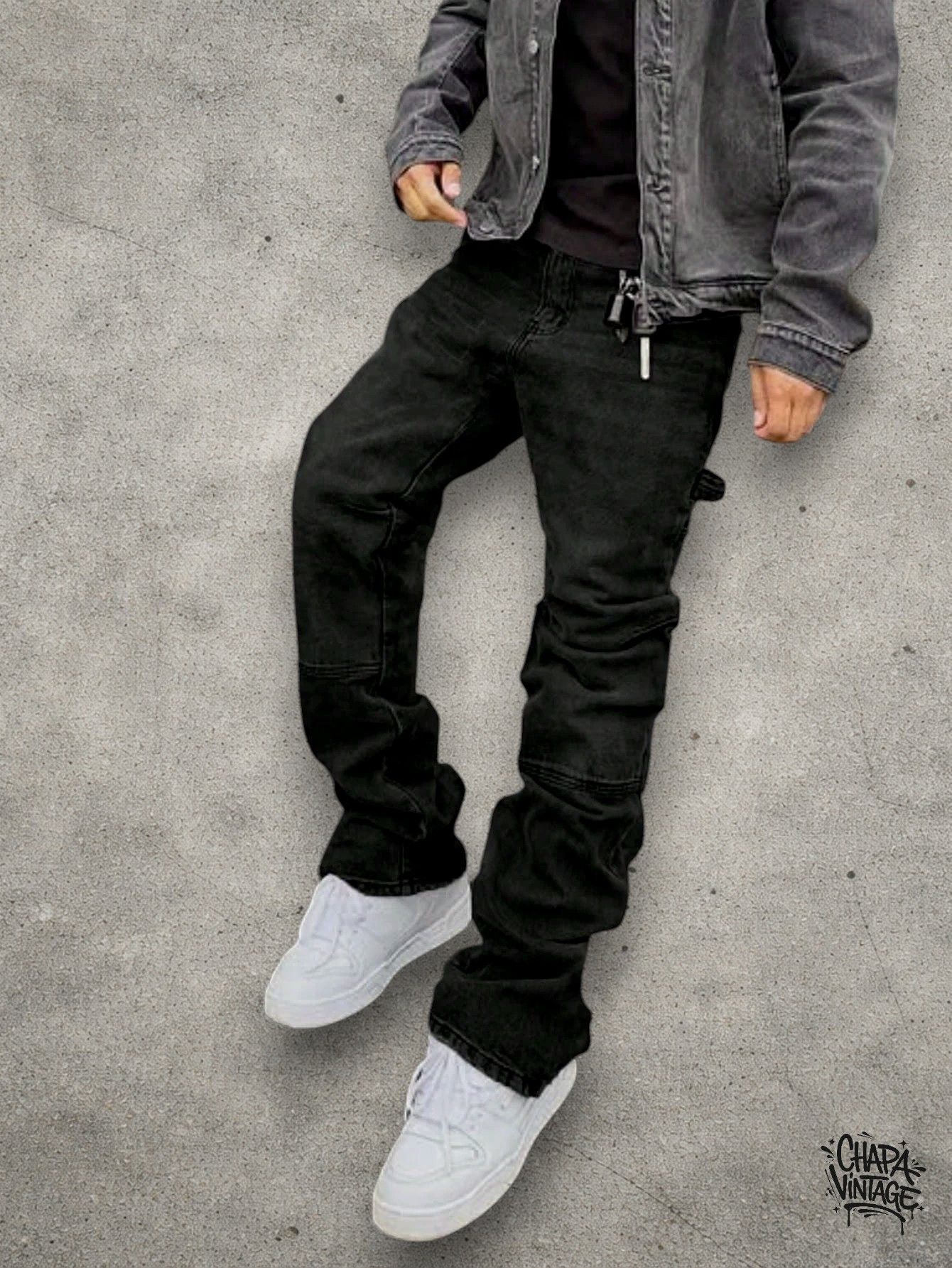 Japanese Brand Slim black jeans Size US 32 / EU 48 - 1 Thumbnail