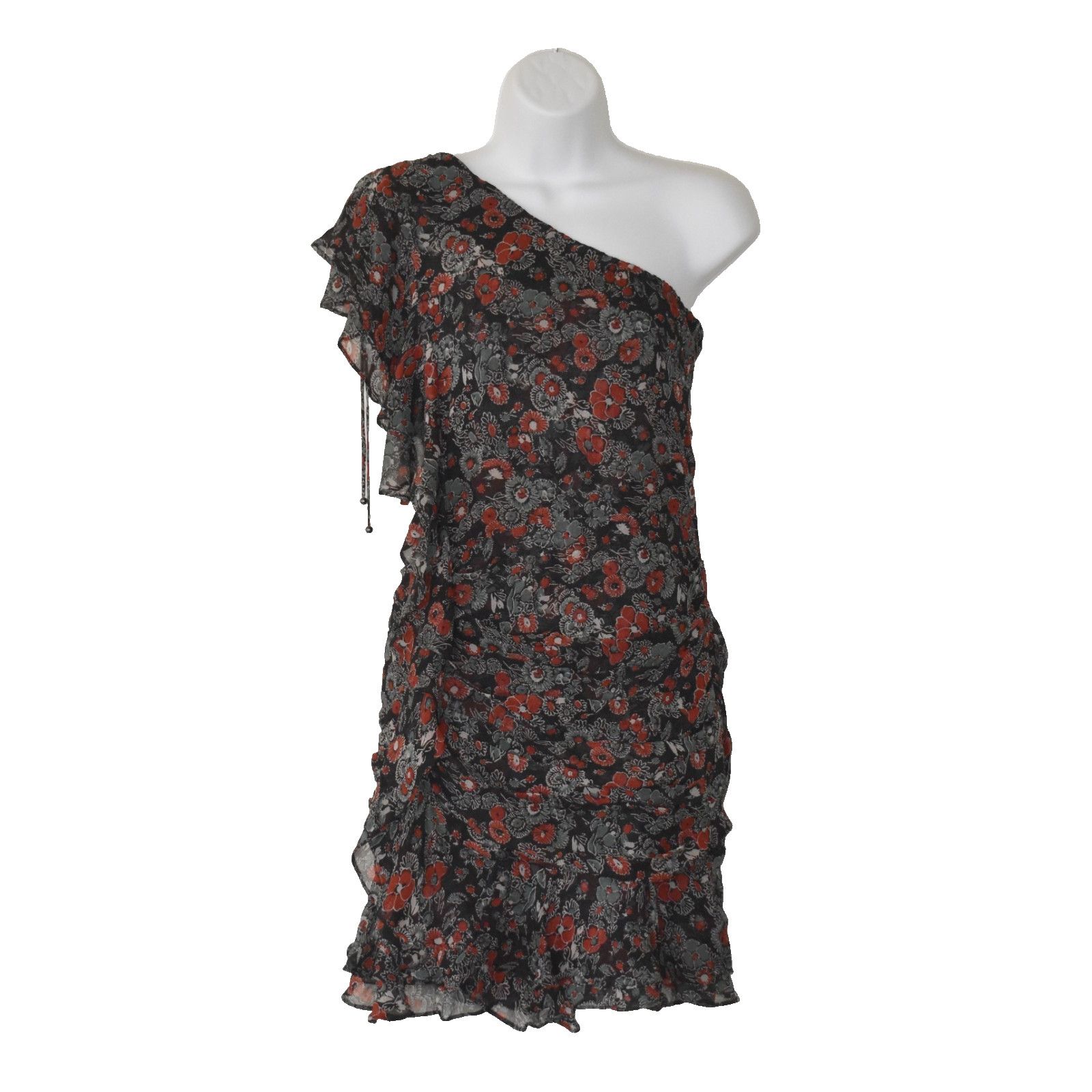 Veronica Beard NEW VERONICA BEARD Ballard Silk Floral Print Ruffle Dress 12 Size XL / US 12-14 / IT 48-50 - 2 Thumbnail