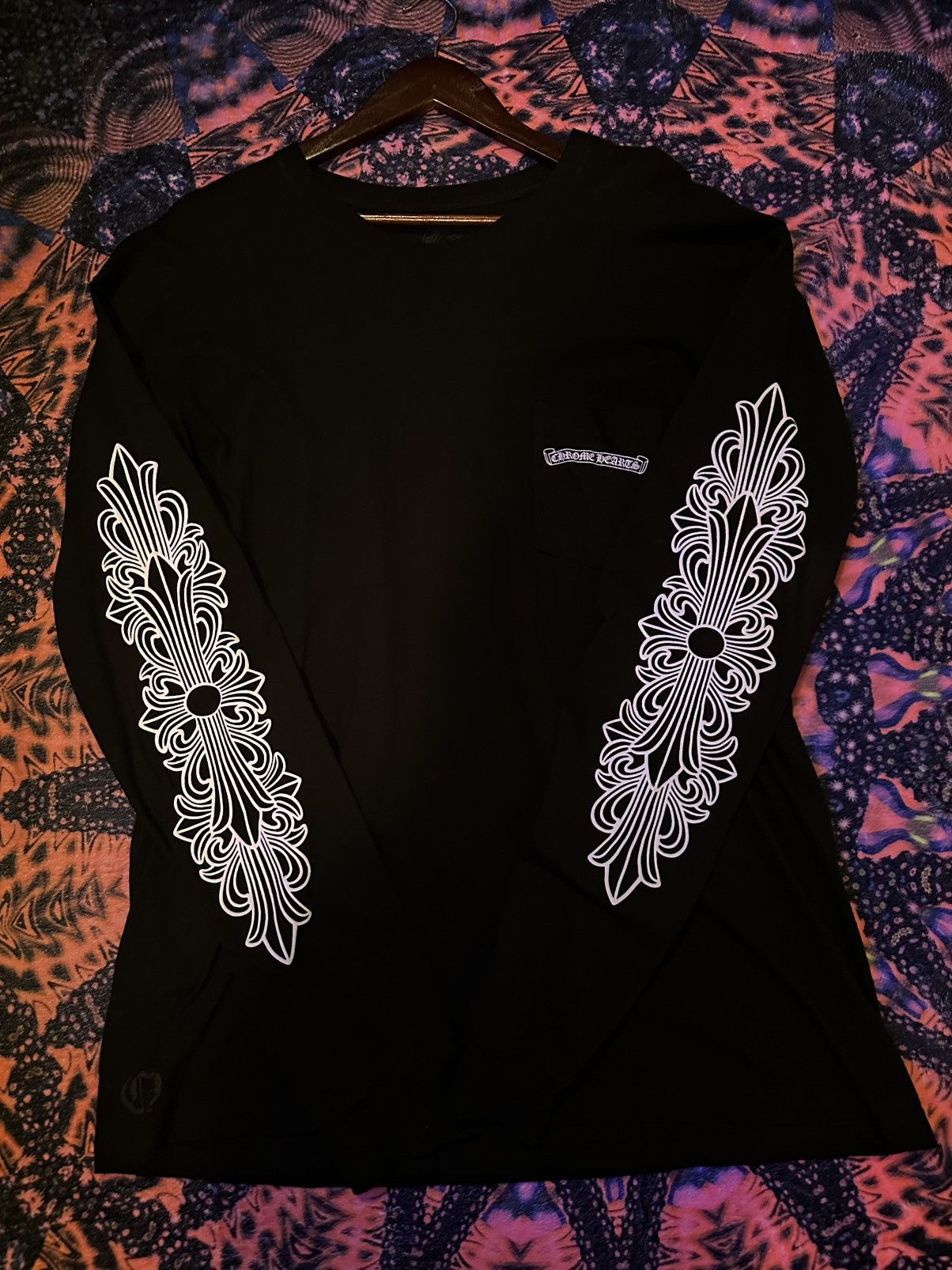 Chrome Hearts Purple Dagger Long Sleeve XXL