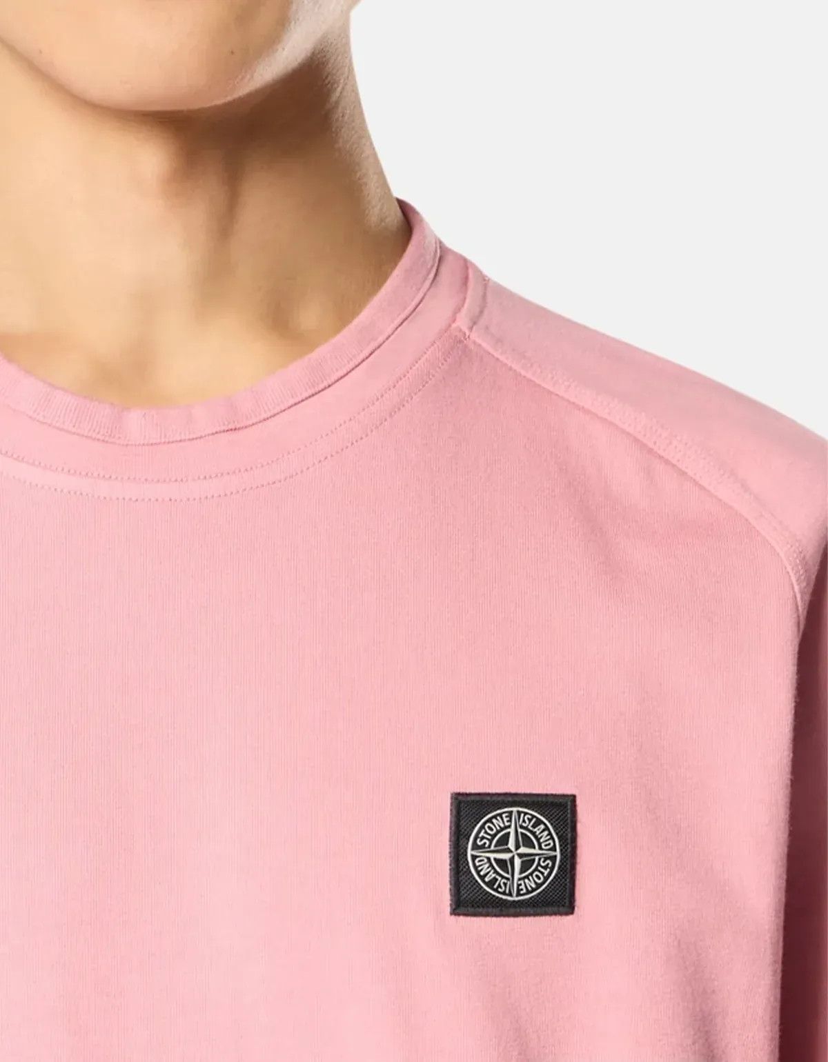 Stone Island Stone Island Pink Compass Patch Short Sleeve Sweat T-Shirt Size US XL / EU 56 / 4 - 4 Thumbnail