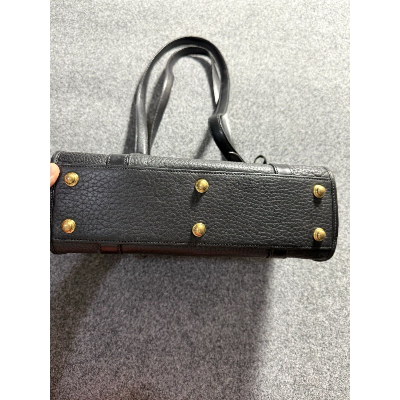 Dooney & Bourke Dooney & Bourke All Weather Leather Small Tote Pebbled Leather Black Handbag Size ONE SIZE - 6 Thumbnail