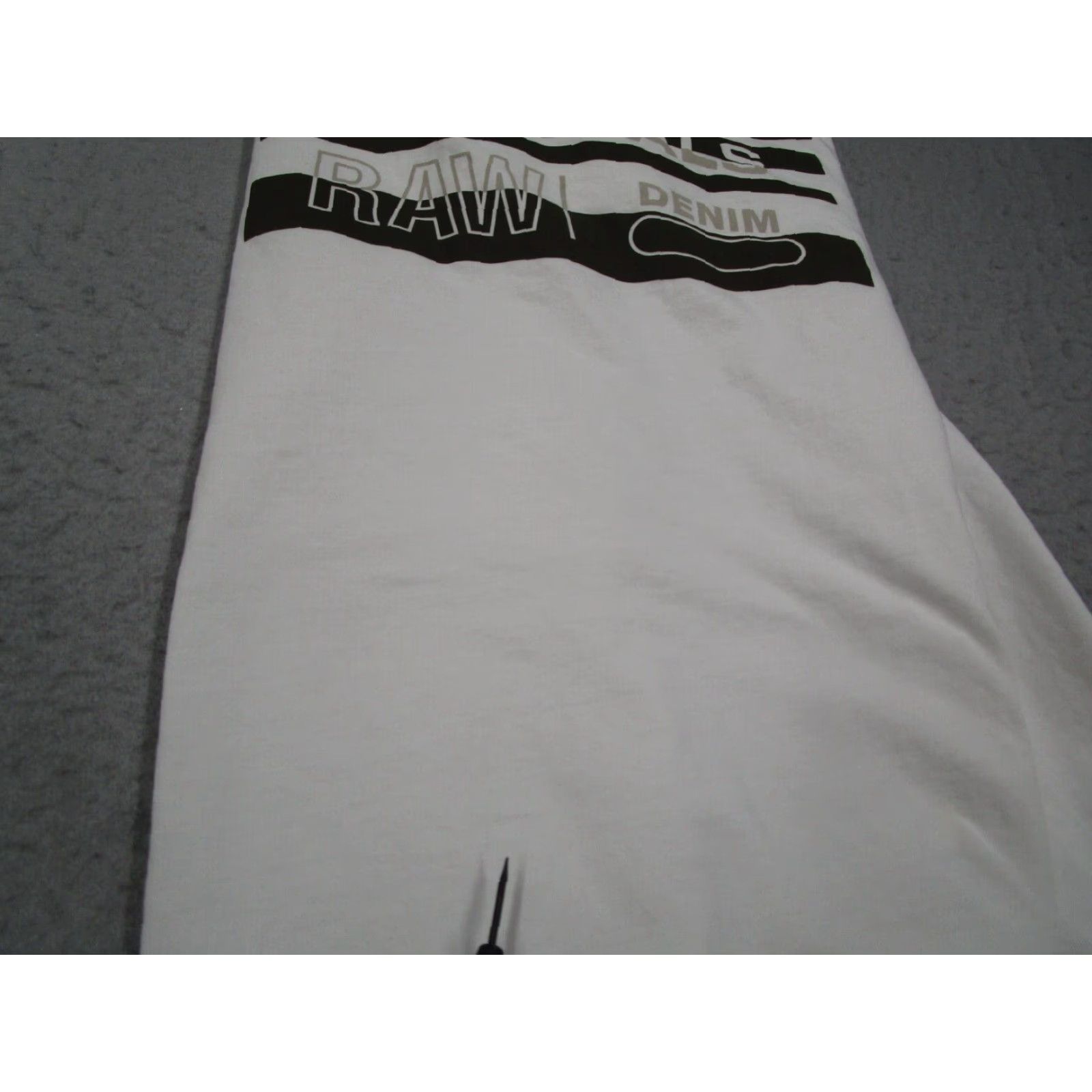 G-Star Vintage G-Star Men's T-Shirt XL White Cotton Short Sleeve Logo Crew Neck Organic Classics Size US XL / EU 56 / 4 - 7 Thumbnail