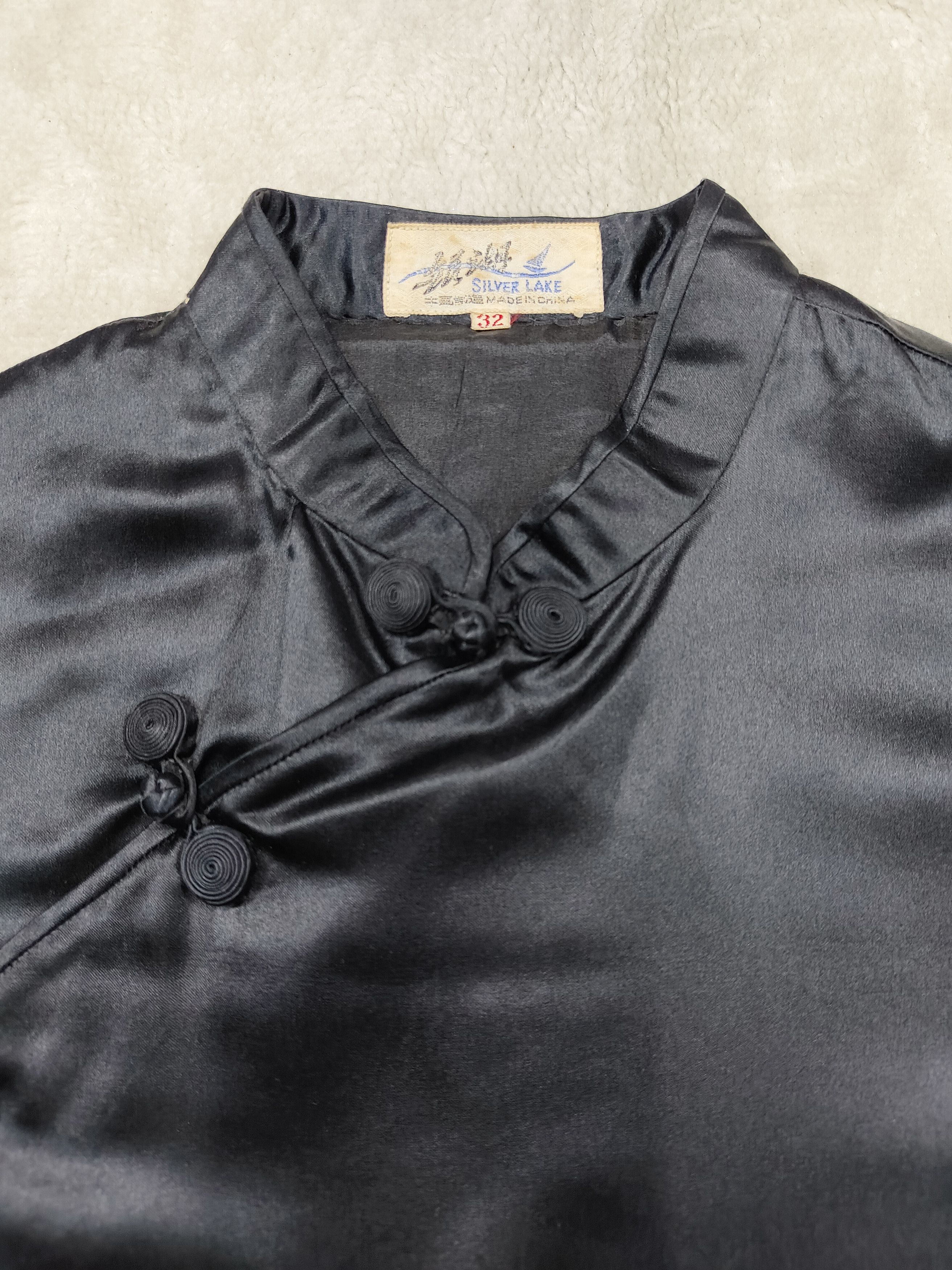 Vintage 90s Silver Lake Oriental Embroidered Cheongsam Blouse Size S / US 4 / IT 40 - 8 Thumbnail