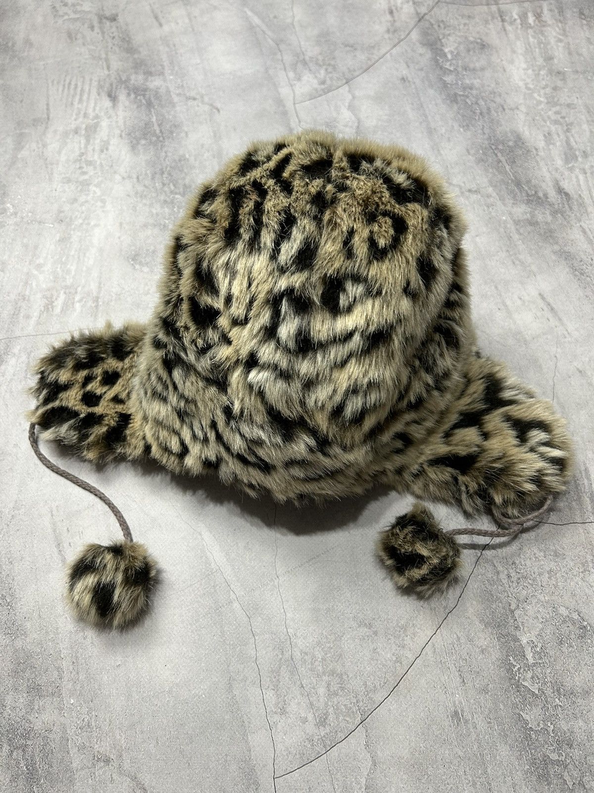 Hysteric Glamour × Vintage Vintage Hat Ushanka Mohair Fuzzy Y2K Cap Size ONE SIZE - 3 Thumbnail