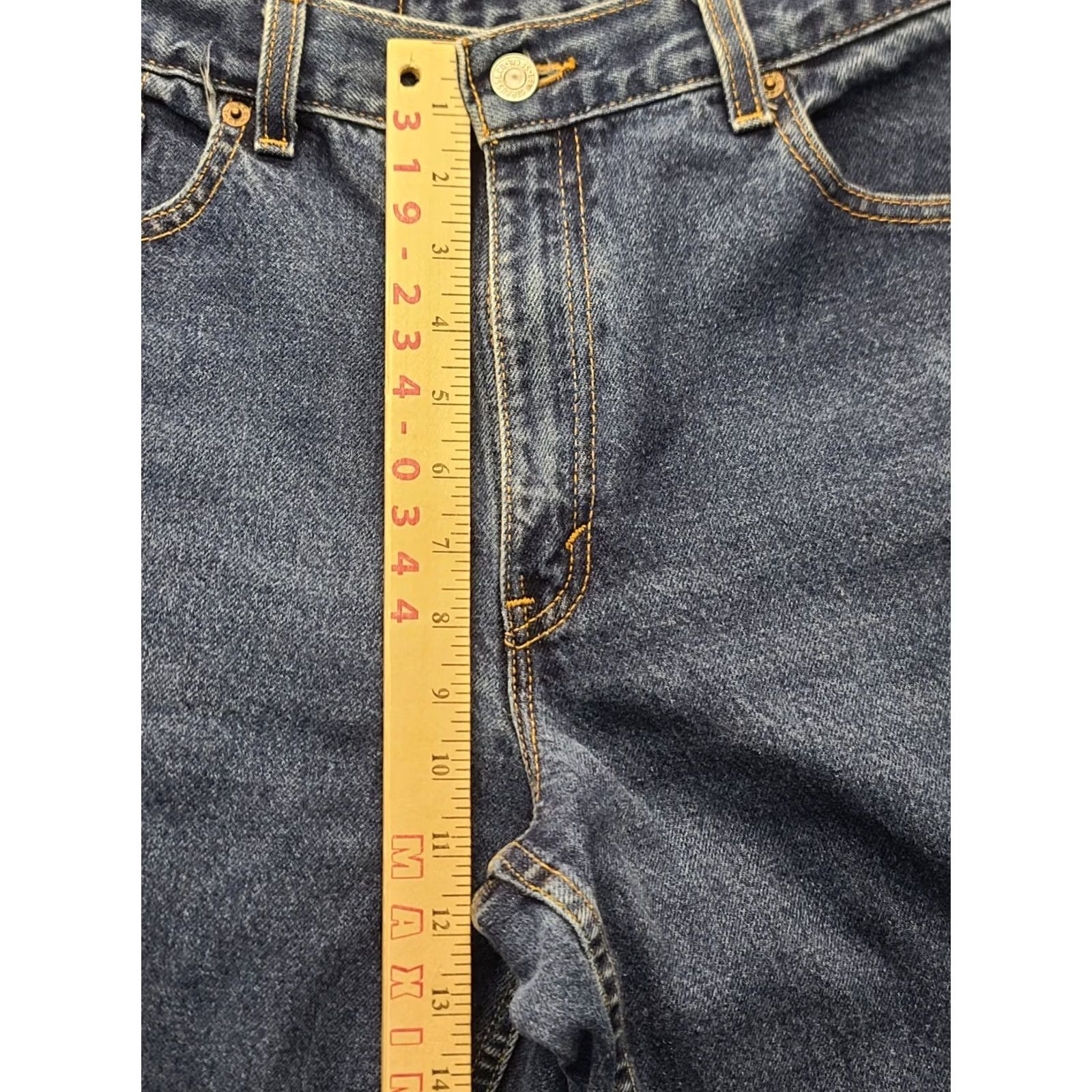 Levi's VINTAGE Levi's 550 Jeans Womens 10 Relaxed Tapered 28x28 Blue USA 90s Grunge Retro Mens Women Girls Size 32" / US 10 / IT 46 - 6 Thumbnail