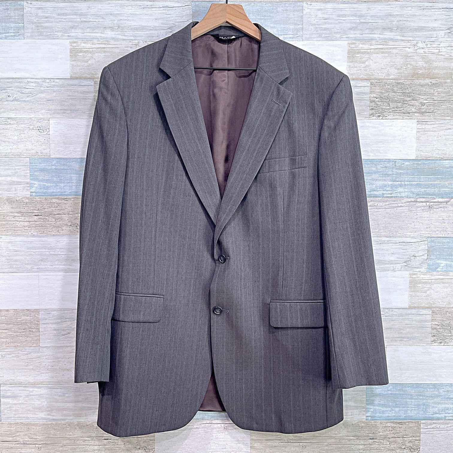 Jos. A. Bank Jos A Bank Wool 2 Piece Suit Taupe Brown Mens 43L Jacket 37L Size 42L - 2 Thumbnail
