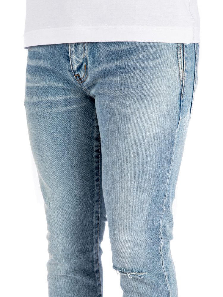 Saint Laurent Paris o1s1wg111124 Skinny-Fit Jeans in Santa Monica Denim in Blue Size US 30 / EU 46 - 8 Thumbnail
