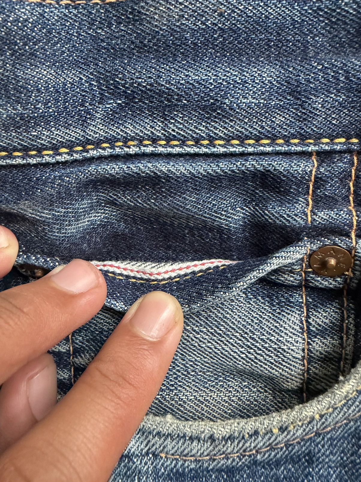 Evisu evisu NO2 2001 daicock flame art-paint selvedge Size US 32 / EU 48 - 7 Thumbnail