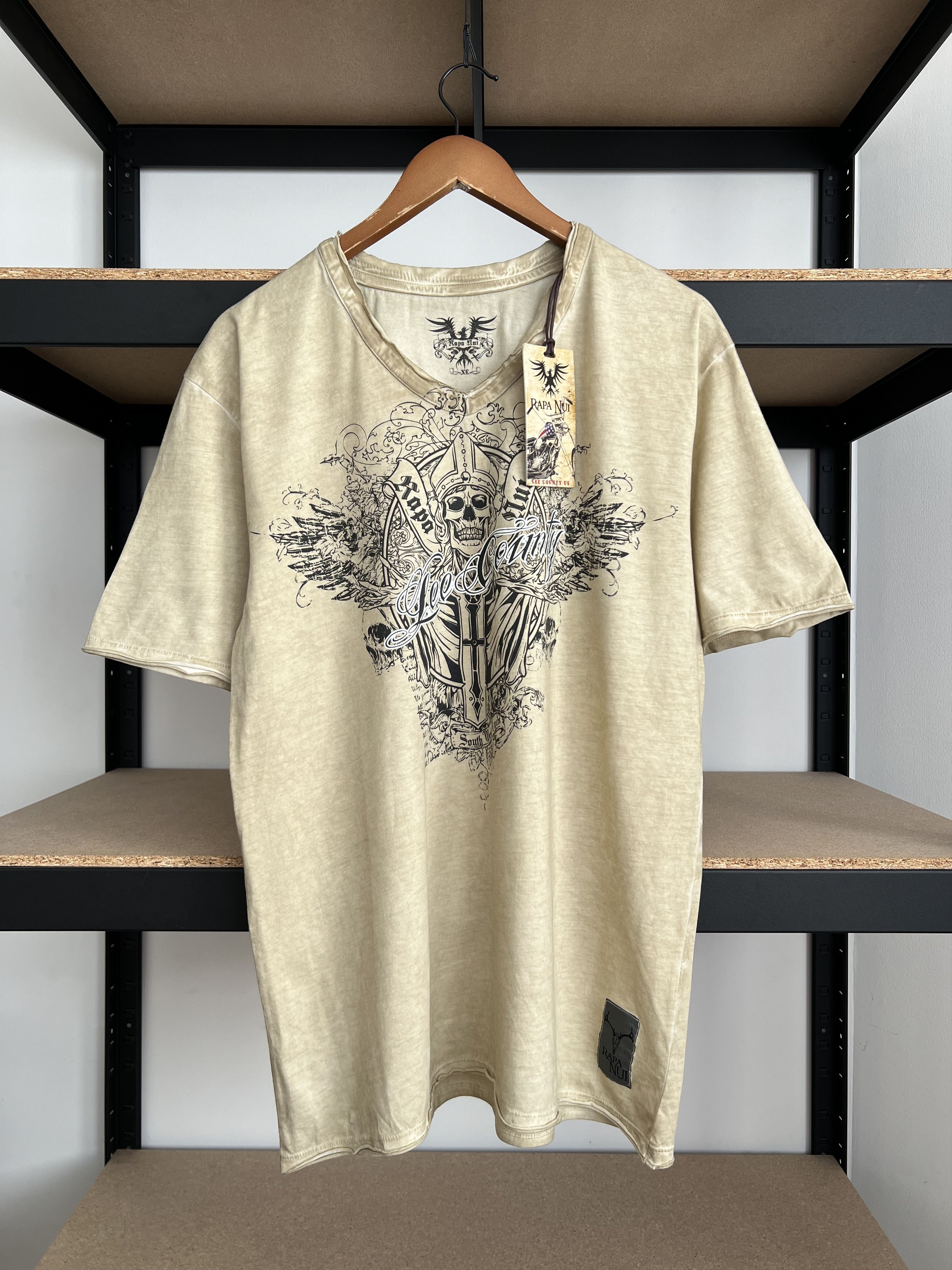 Affliction Affliction Style Rapa Nui Eagle Skull Y2K T-shirt Size US XL / EU 56 / 4 - 1 Thumbnail