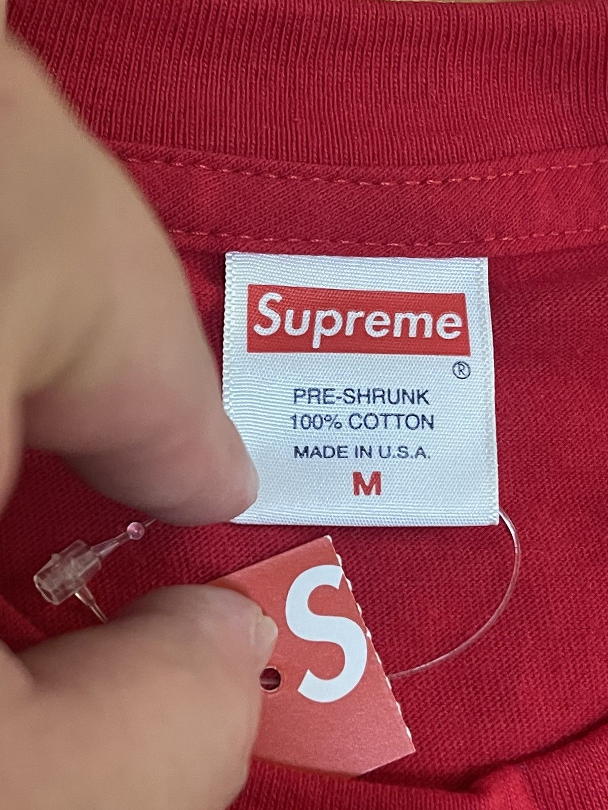 Supreme creeper graphic print crew neck tee T-SHIRT red new