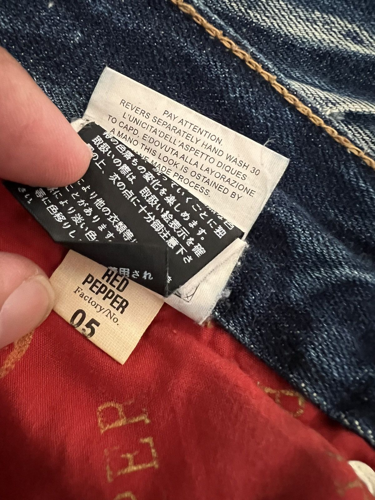 Vintage 🔥Accept Offer🔥Red Pepper & Denim Vintage Special Edition Size US 33 - 20 Thumbnail