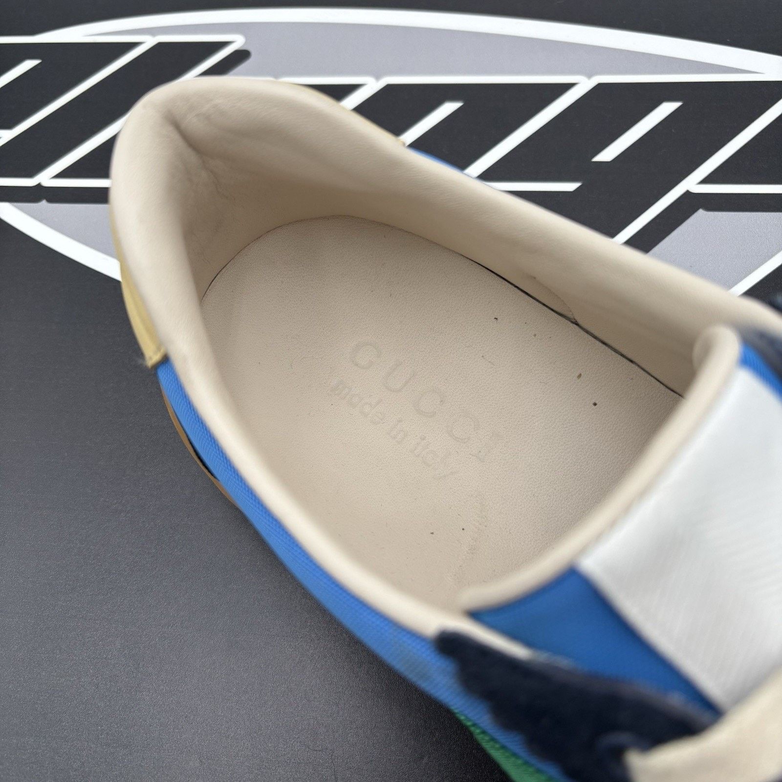 Gucci Gucci Web Accent Nylon ‘ Blue ‘ | GOOD CONDITION! Size US 8.5 / EU 41-42 - 16 Thumbnail