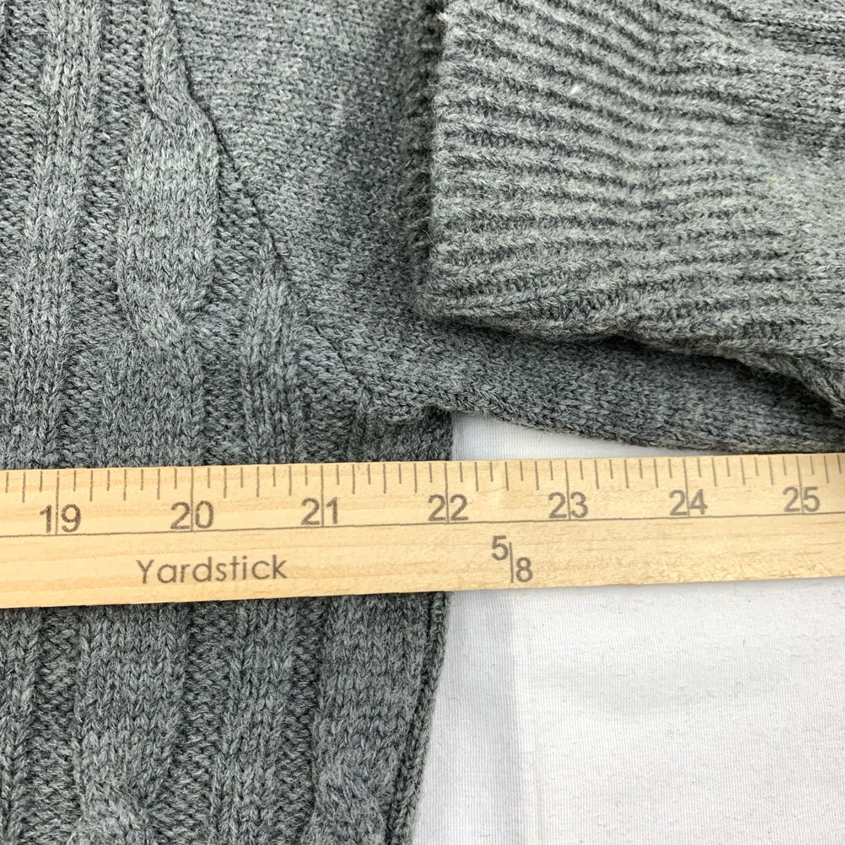 Vintage VINTAGE Drummond Sweater Mens Pullover Knit Gray 90s Large Crew Neck Long Sleeve Ultra Soft 100% Knit Texture Vintage 90s Size US L / EU 52-54 / 3 - 7 Thumbnail